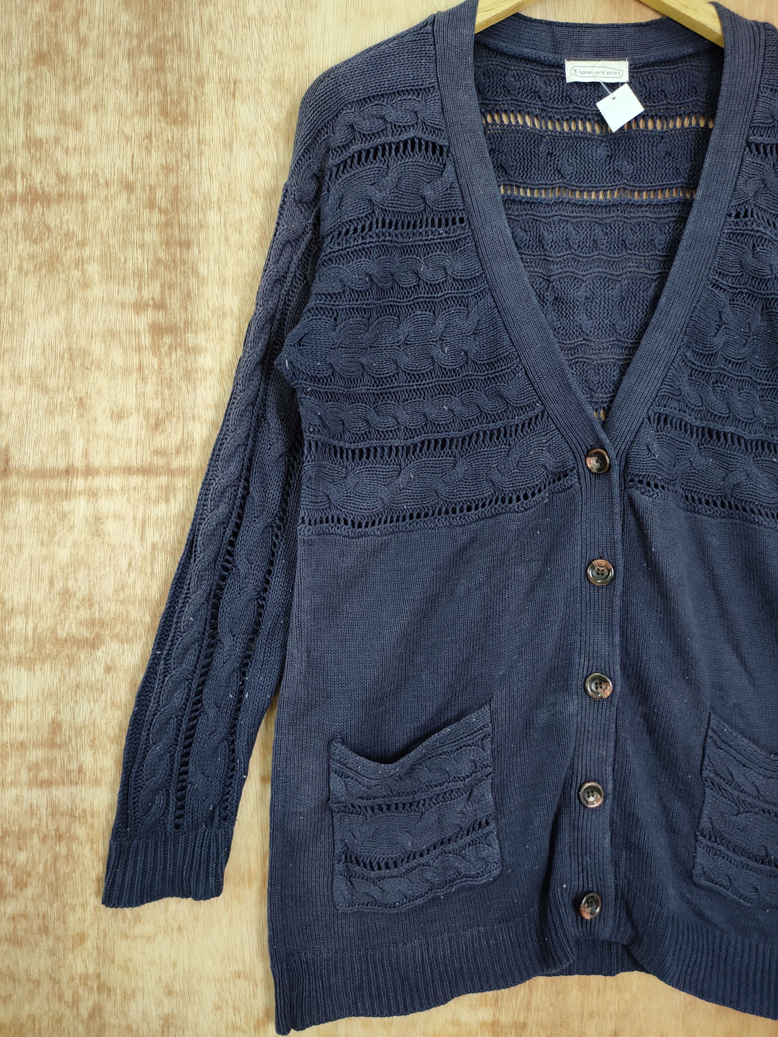 Faded Glory × Japanese Brand Hypen World Gallery cardigan knitwear navajo vintage #4218 Size US M / EU 48-50 / 2 - 2 Thumbnail