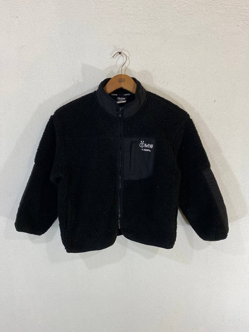 image of s Sophnet. Black Fleece Jacket, Men's (Size XS)