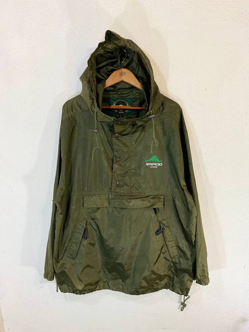 Japanese Brand Vintage Rapido Nature anorak Half Zipper jacket Size US XL / EU 56 / 4 - 1 Thumbnail