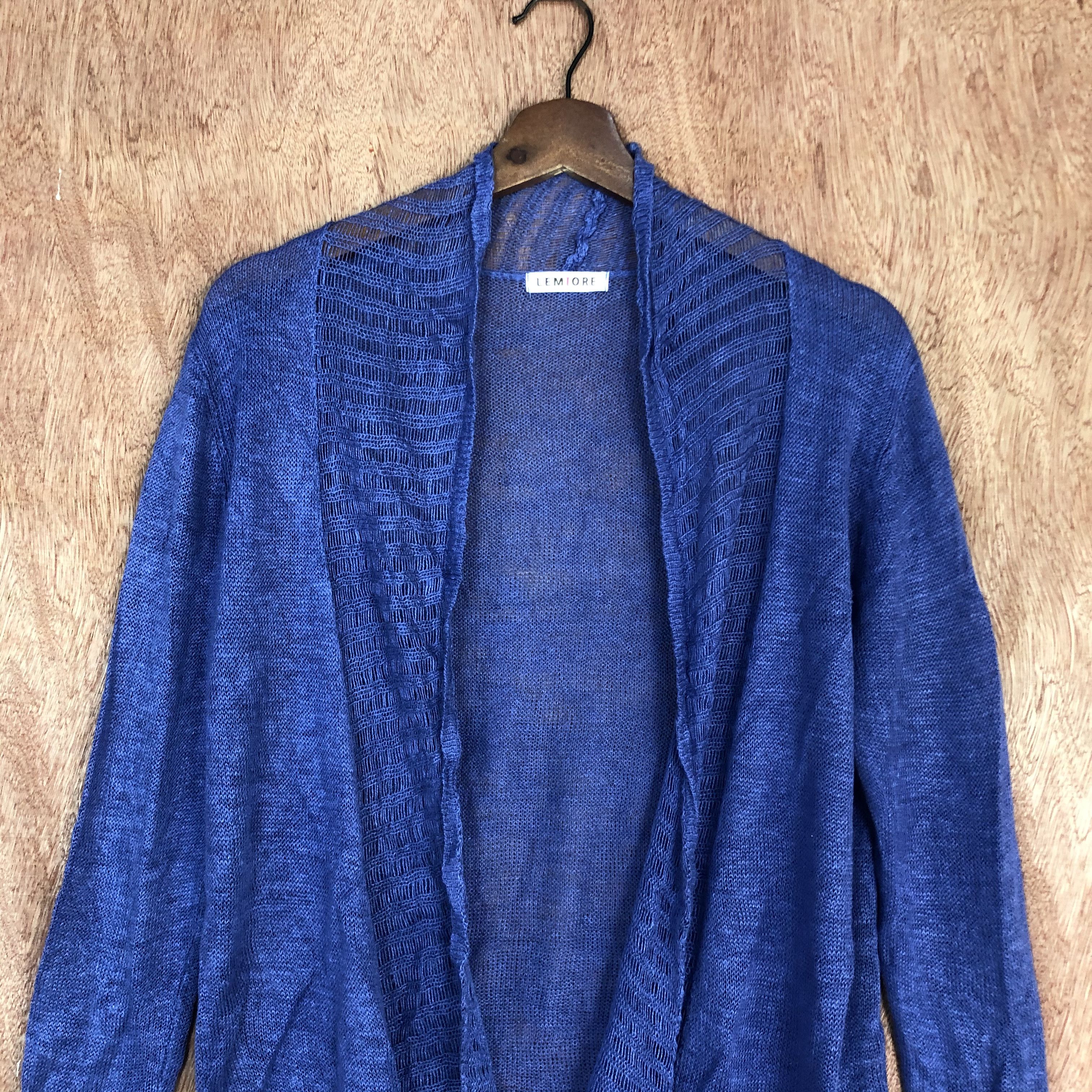 Vintage DLL Lemiore crochet knitwear Cardigan vintage japan #c447 Size US M / EU 48-50 / 2 - 2 Thumbnail