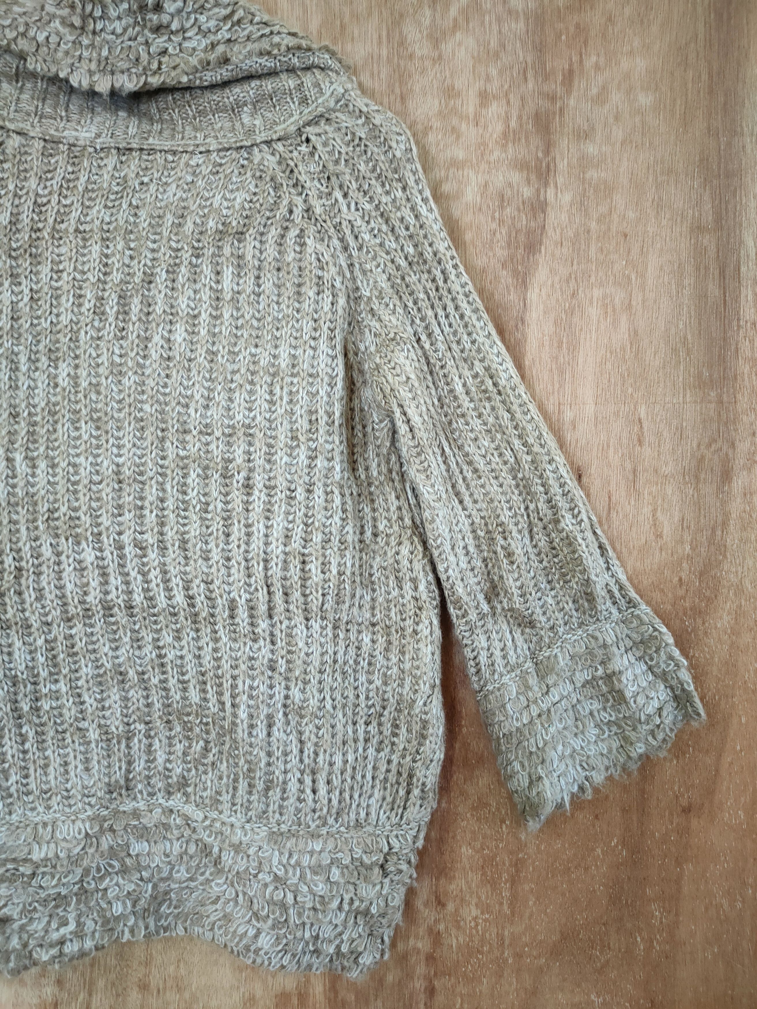 Vintage Dazzlin aran isle cable knitwear cardigan japan #46-604 Size US M / EU 48-50 / 2 - 11 Thumbnail