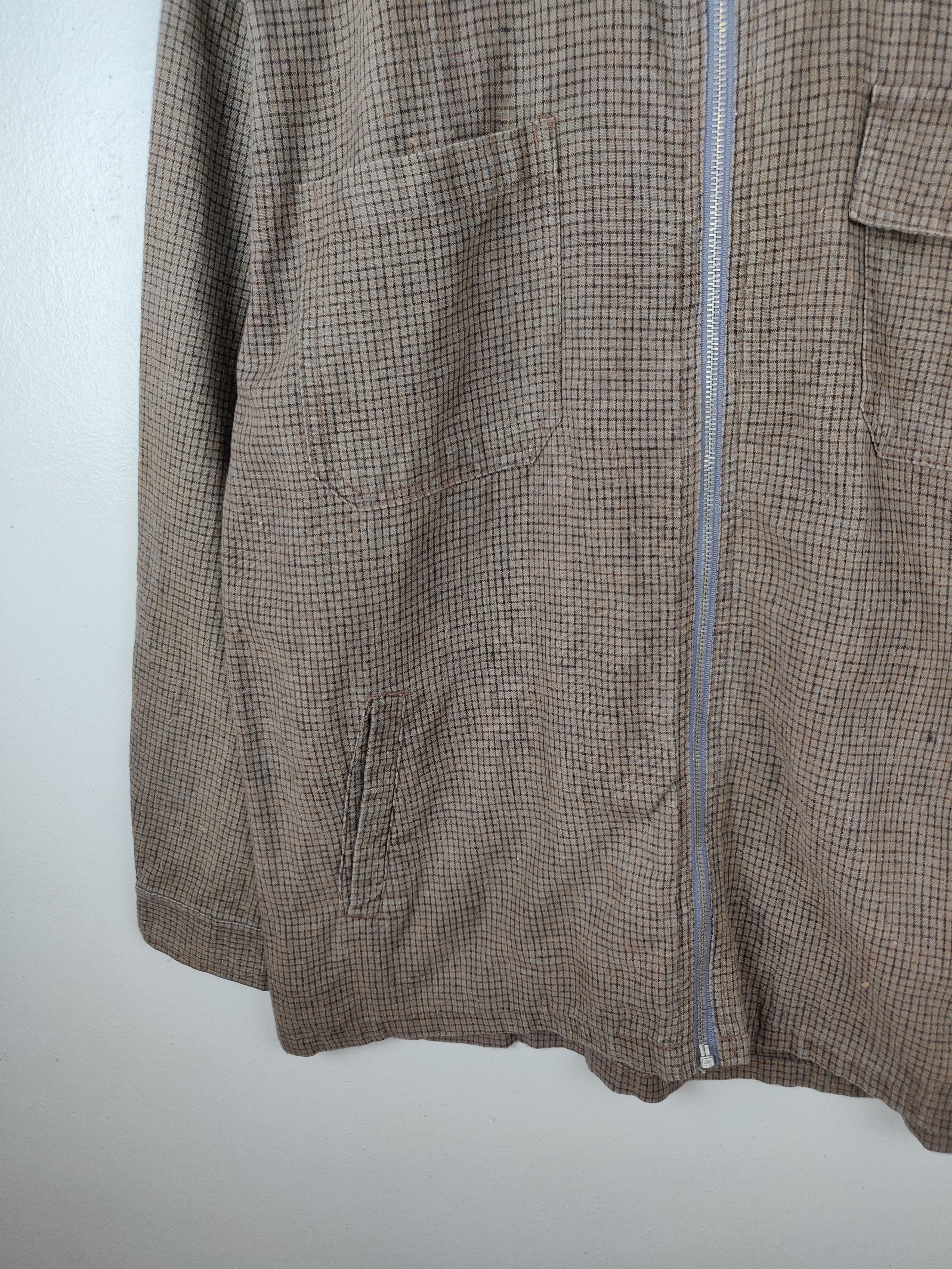 Canal New York Vintage Studio Canal Small Checked Zipper Jacket Size US L / EU 52-54 / 3 - 7 Thumbnail