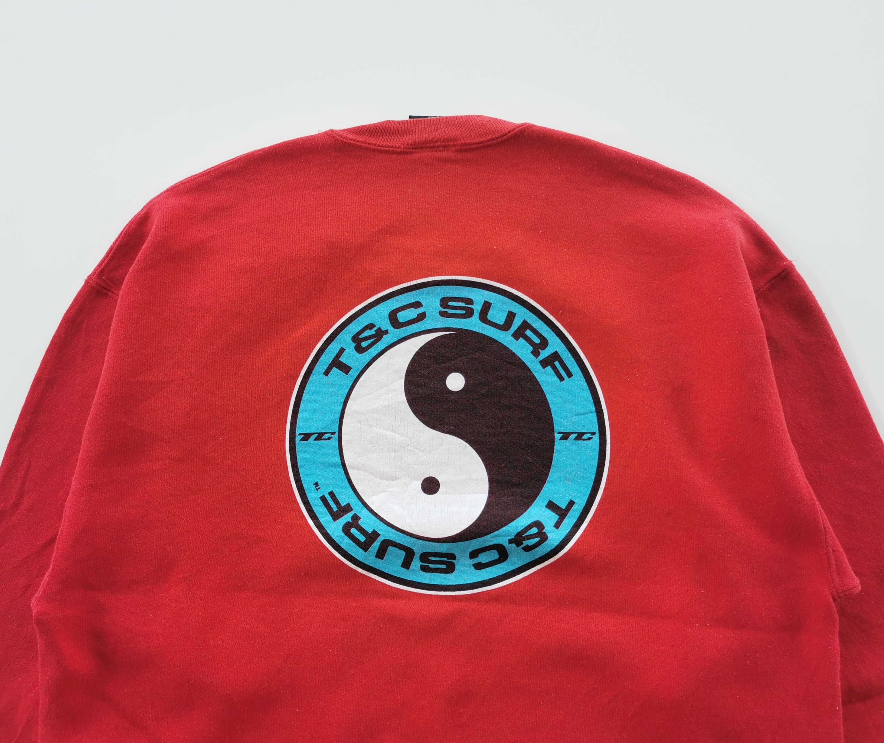 Vintage Vintage Yin Yang T&C Surf Hawaii Sweatshirt Size US M / EU 48-50 / 2 - 1 Thumbnail