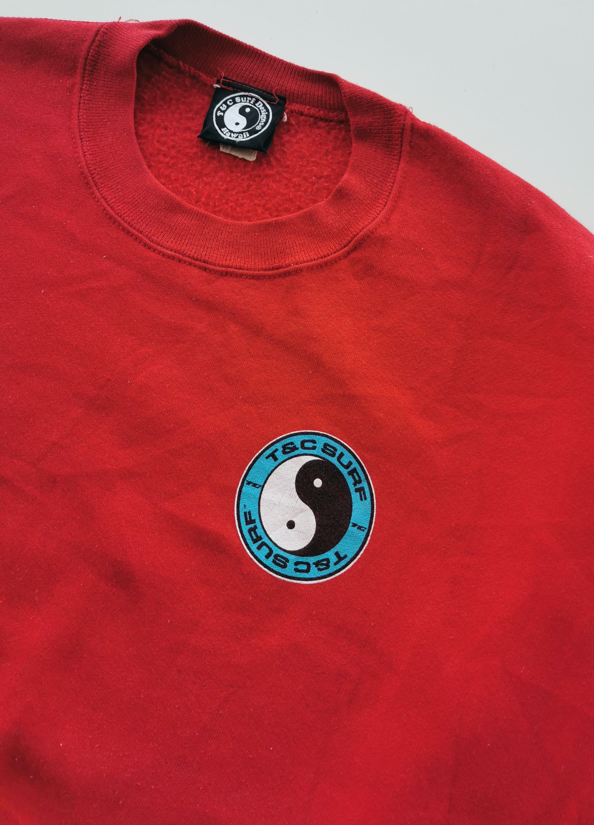Vintage Vintage Yin Yang T&C Surf Hawaii Sweatshirt Size US M / EU 48-50 / 2 - 2 Thumbnail