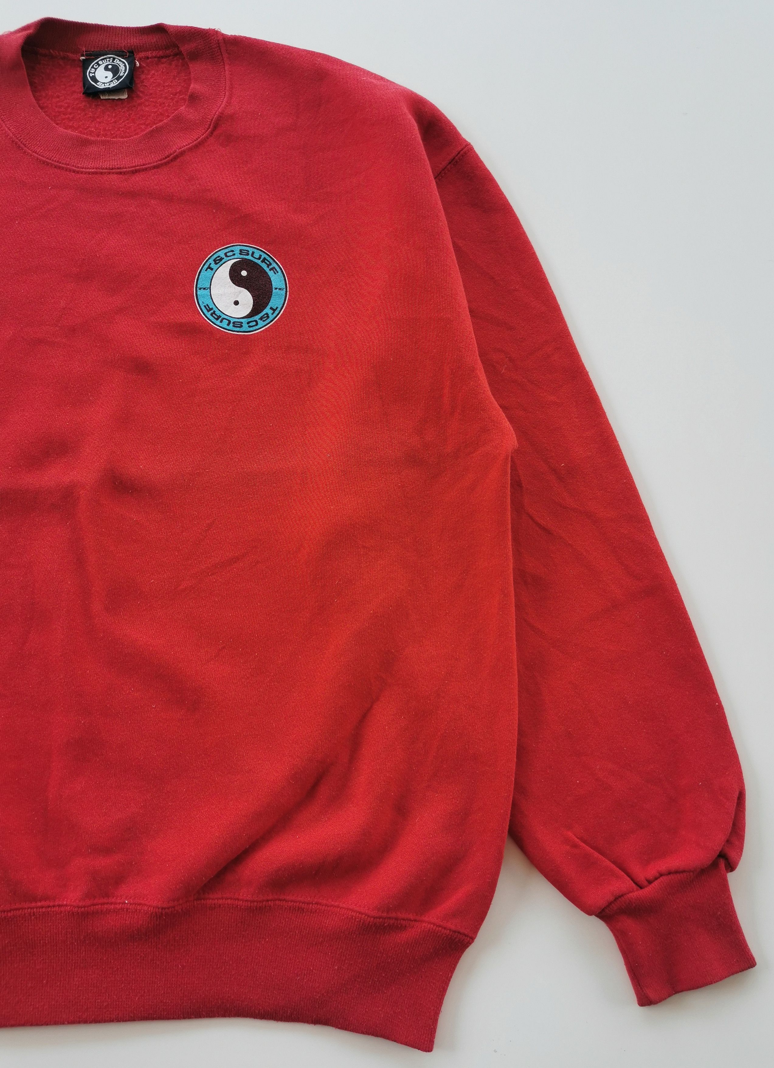 Vintage Vintage Yin Yang T&C Surf Hawaii Sweatshirt Size US M / EU 48-50 / 2 - 7 Thumbnail