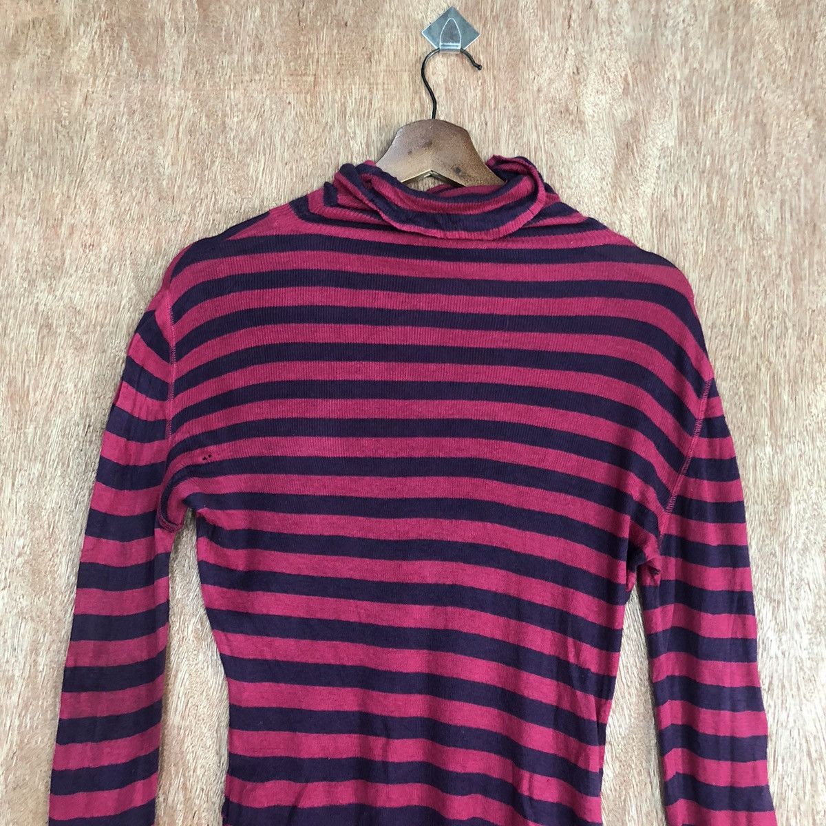 Homespun Knitwear DLL Civilise Stripe Knitwear like cobain cardigan #c595 Size US M / EU 48-50 / 2 - 2 Thumbnail