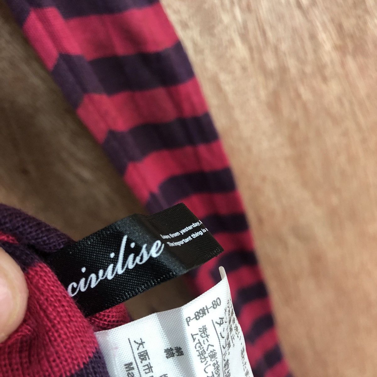 Homespun Knitwear DLL Civilise Stripe Knitwear like cobain cardigan #c595 Size US M / EU 48-50 / 2 - 10 Thumbnail