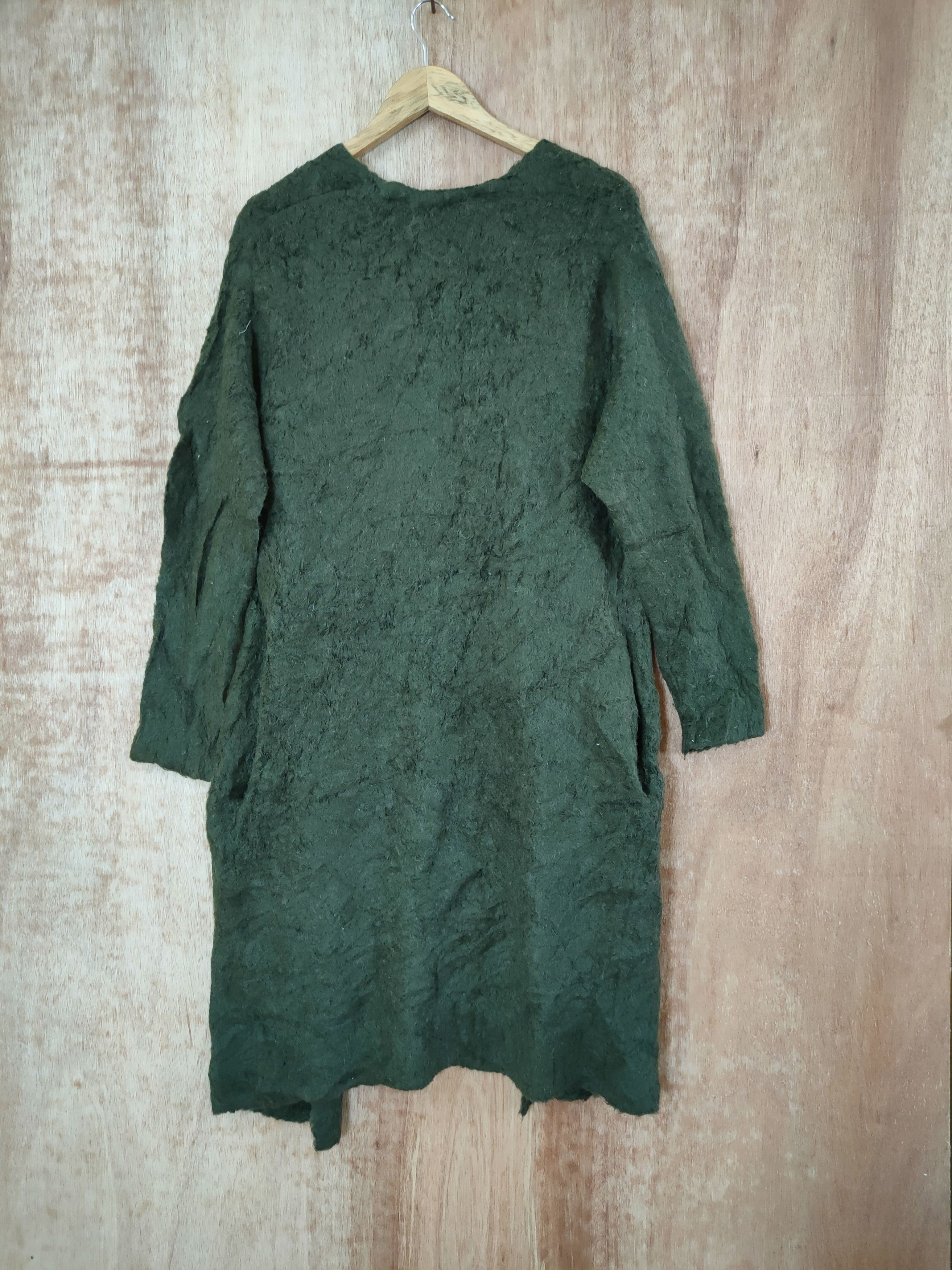 Homespun Knitwear DL Ad Know As A Base long cardigan mohair fur shaggy #46-602 Size M / US 6-8 / IT 42-44 - 8 Thumbnail