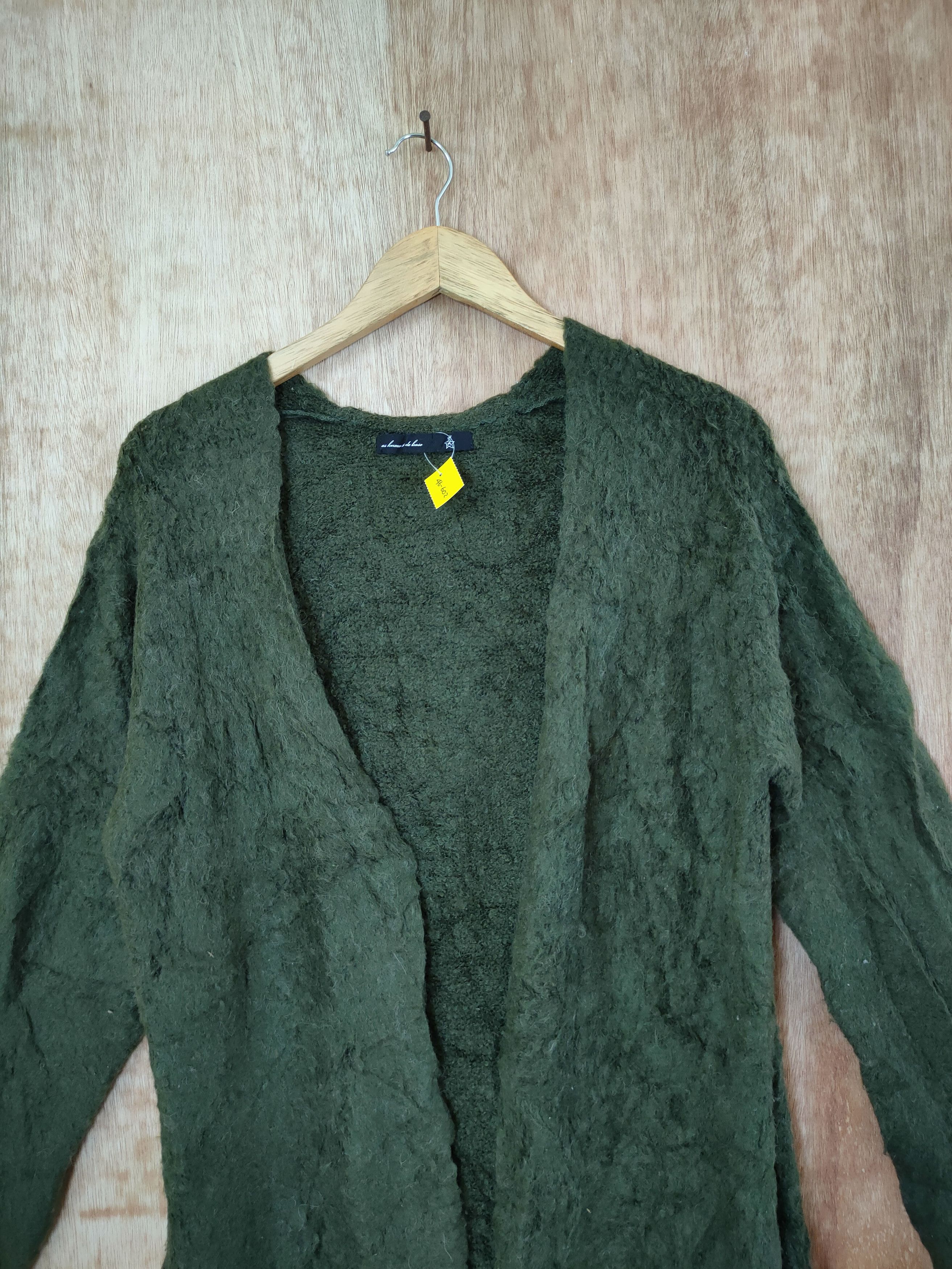 Homespun Knitwear DL Ad Know As A Base long cardigan mohair fur shaggy #46-602 Size M / US 6-8 / IT 42-44 - 3 Thumbnail