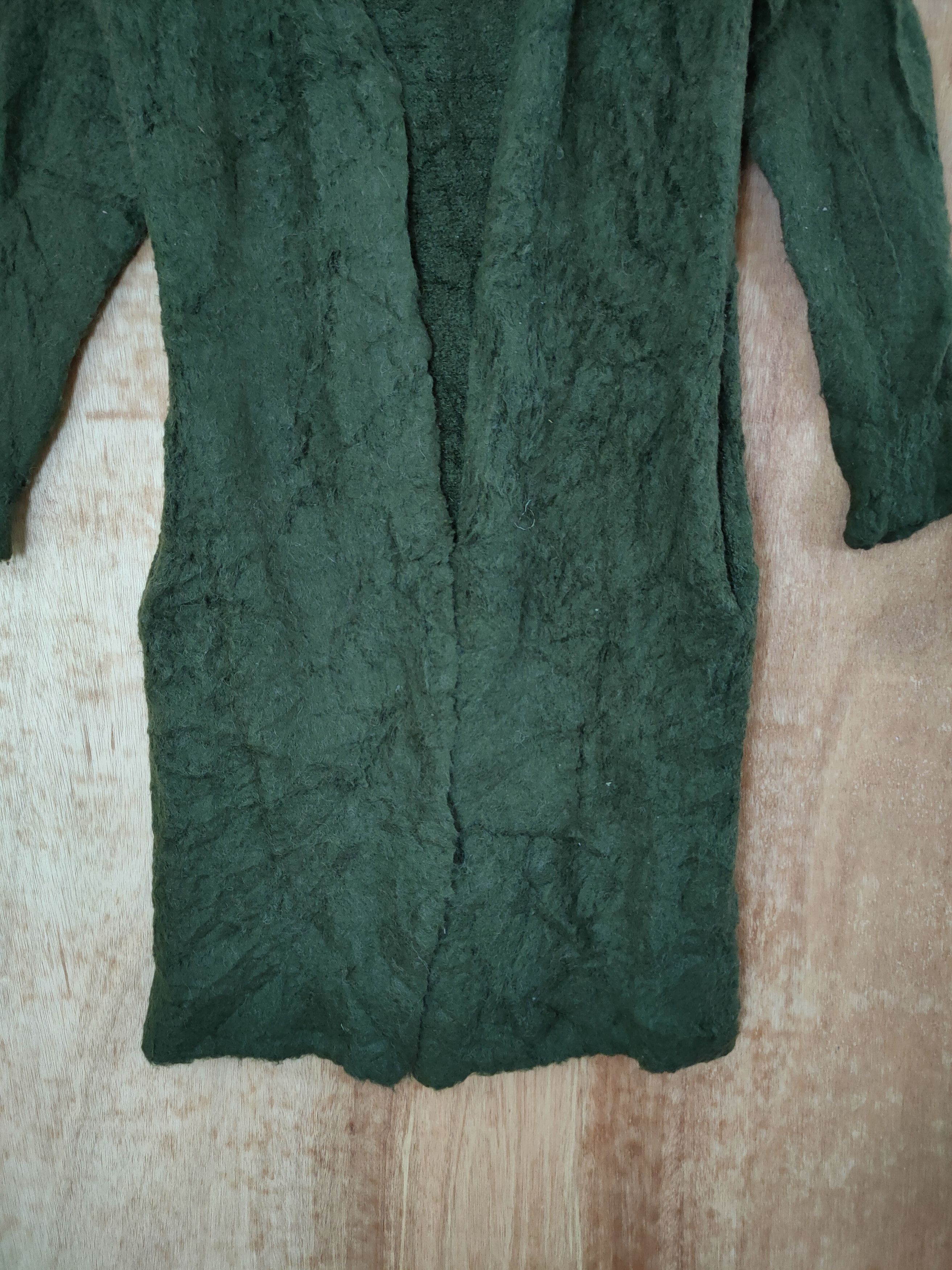 Homespun Knitwear DL Ad Know As A Base long cardigan mohair fur shaggy #46-602 Size M / US 6-8 / IT 42-44 - 2 Thumbnail