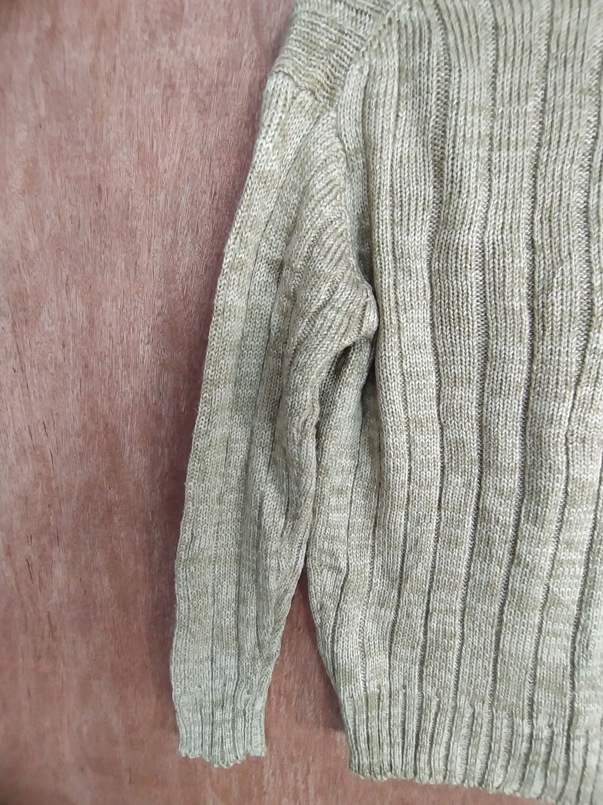Aran Isles Knitwear × Japanese Brand × RENOWN Renown cream knitwear japan cardigan #S022 Size US M / EU 48-50 / 2 - 8 Thumbnail