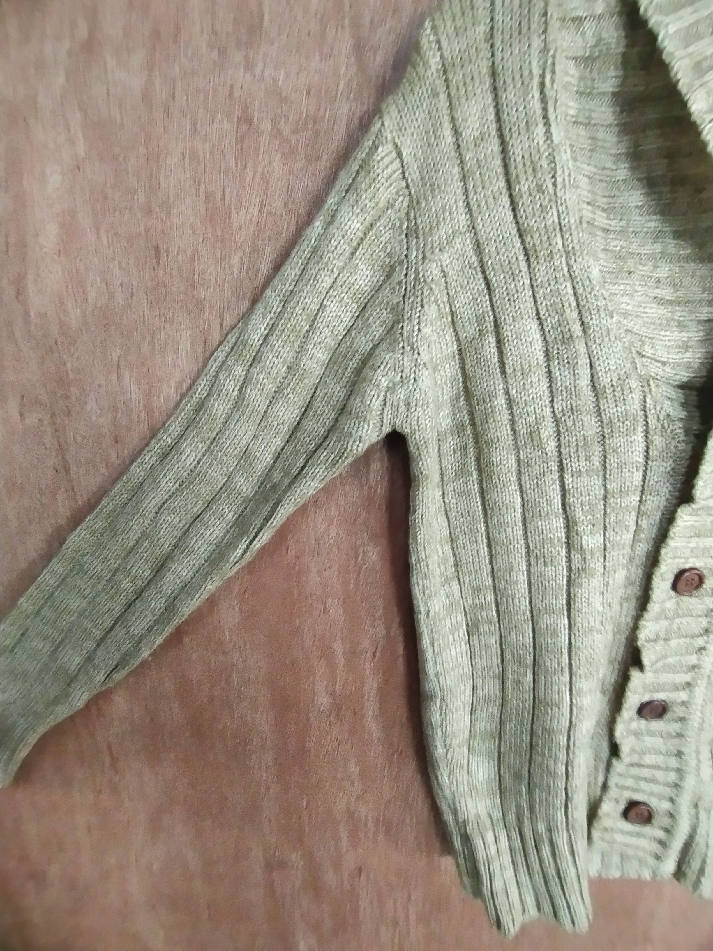 Aran Isles Knitwear × Japanese Brand × RENOWN Renown cream knitwear japan cardigan #S022 Size US M / EU 48-50 / 2 - 6 Thumbnail