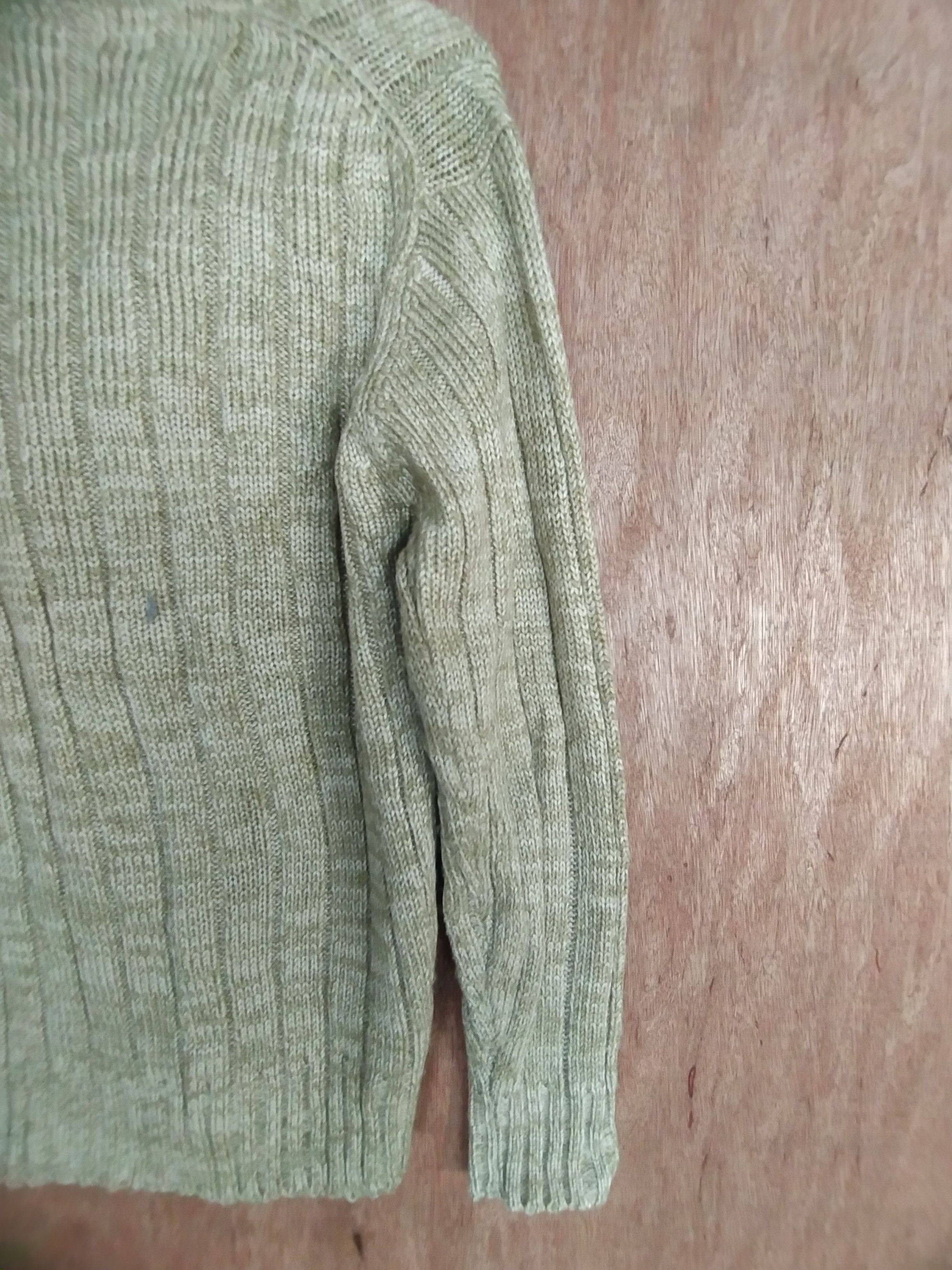 Aran Isles Knitwear × Japanese Brand × RENOWN Renown cream knitwear japan cardigan #S022 Size US M / EU 48-50 / 2 - 9 Thumbnail