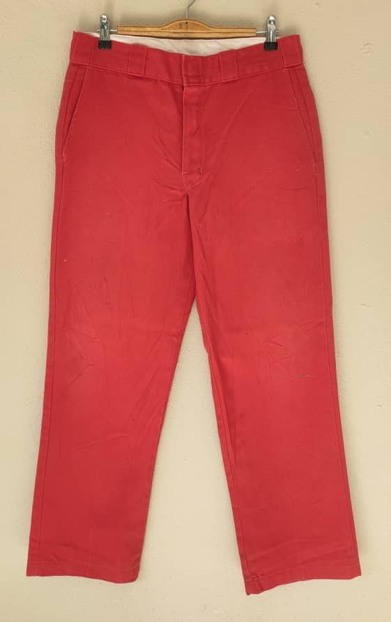 Dickies Dickies Red Pant Size US 31 - 1 Thumbnail