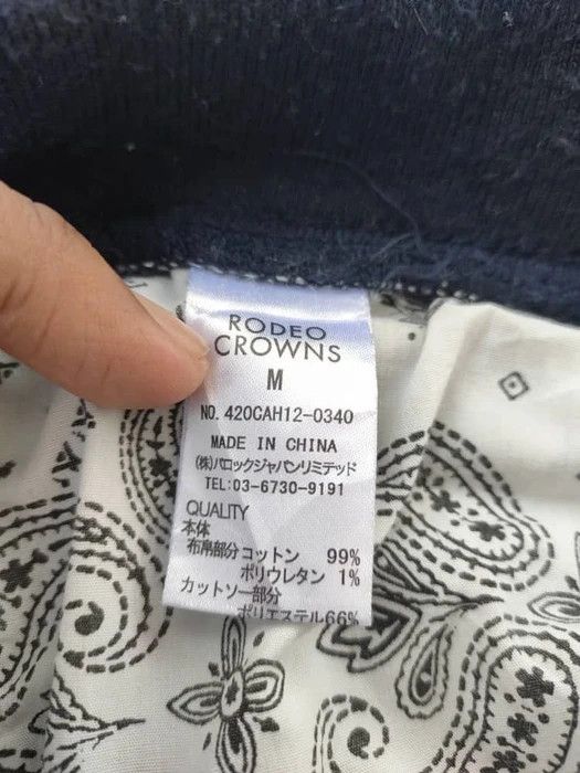 Japanese Brand Rodeo Crown Half Denim, Half Sweatpant Legging Size US 30 / EU 46 - 5 Thumbnail
