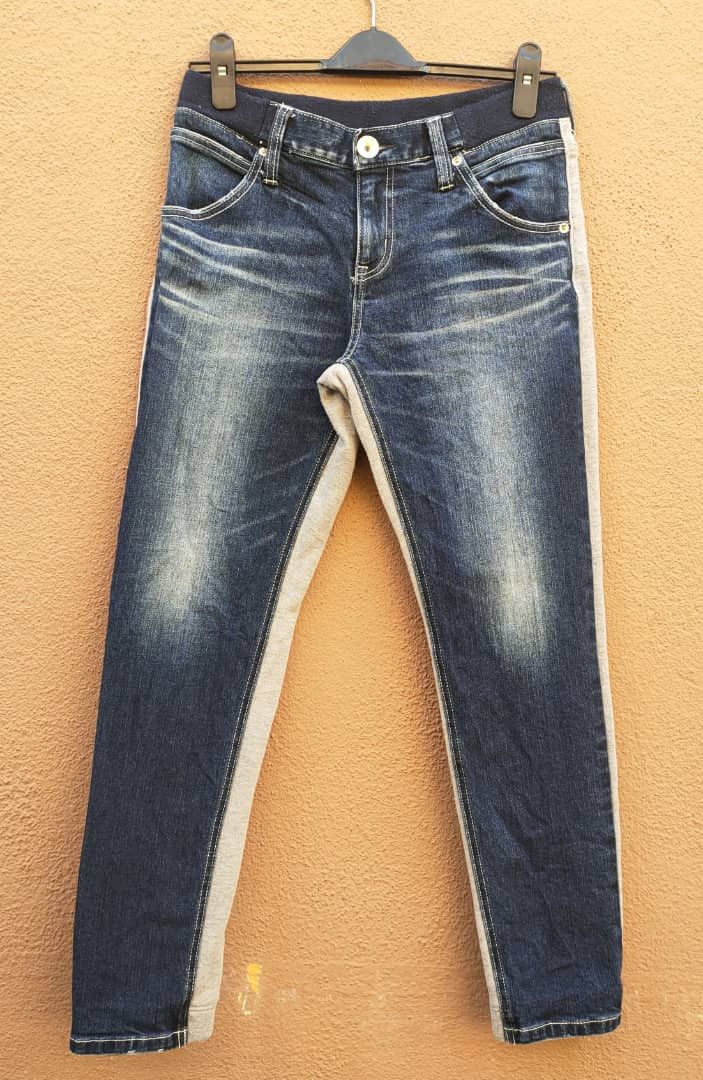 Japanese Brand Rodeo Crown Half Denim, Half Sweatpant Legging Size US 30 / EU 46 - 1 Thumbnail