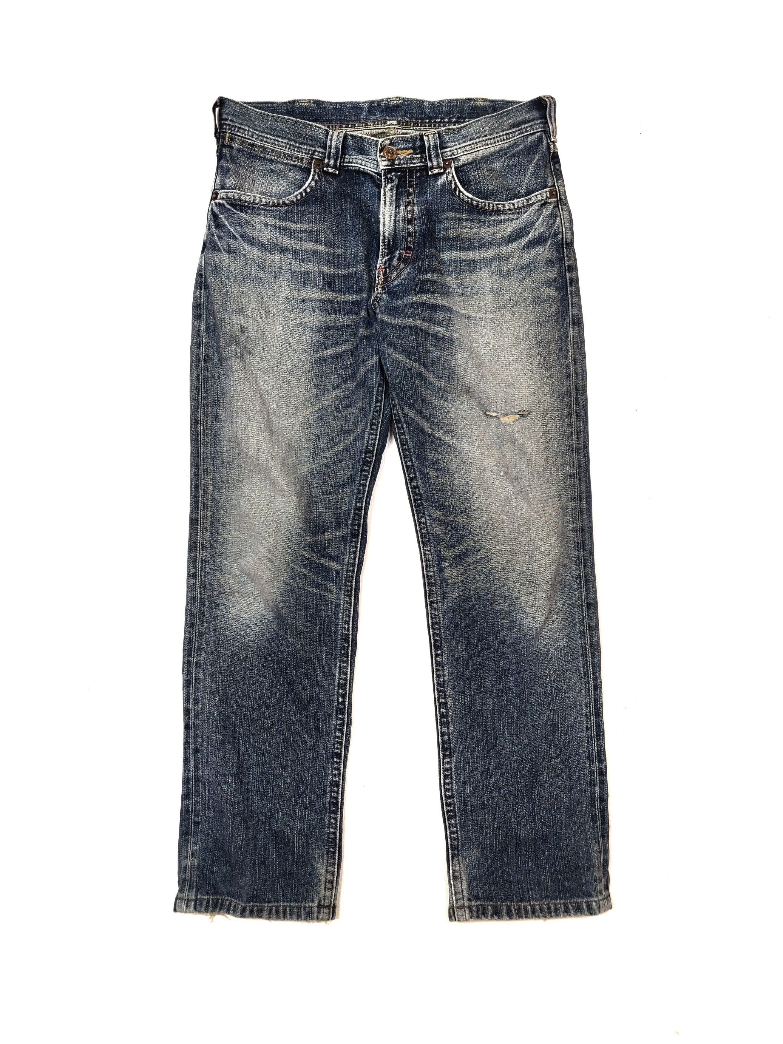Wrangler Wrangler Straight Cut Denim Distressed Jeans Bottom Size US 35 - 2 Thumbnail