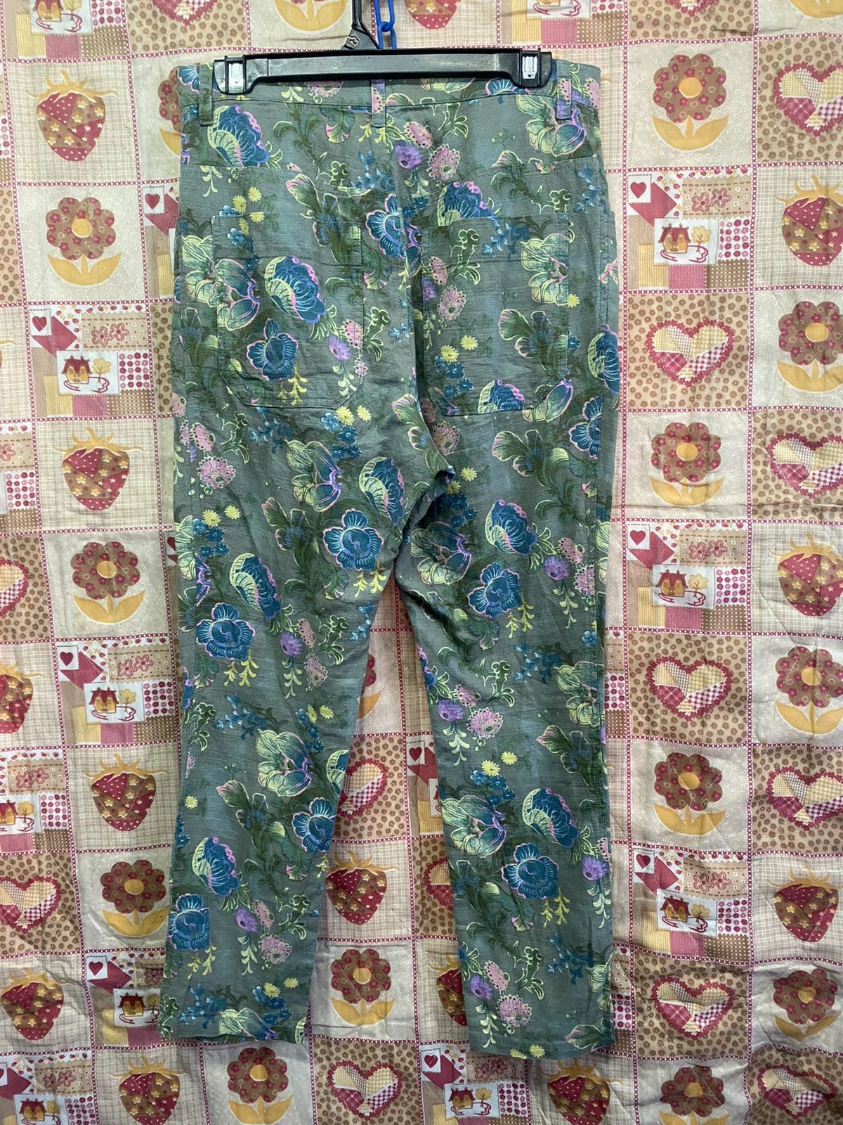 CABANE de ZUCCa × Issey Miyake Zucca by Issey Miyake Printed Floral Linen Pant p171 Size US 31 - 2 Thumbnail