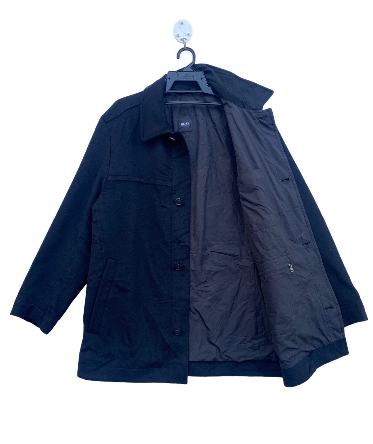 Hugo Boss Boss by Hugo Boss wool and cashmere elegance wear coat Size US L / EU 52-54 / 3 - 2 Thumbnail
