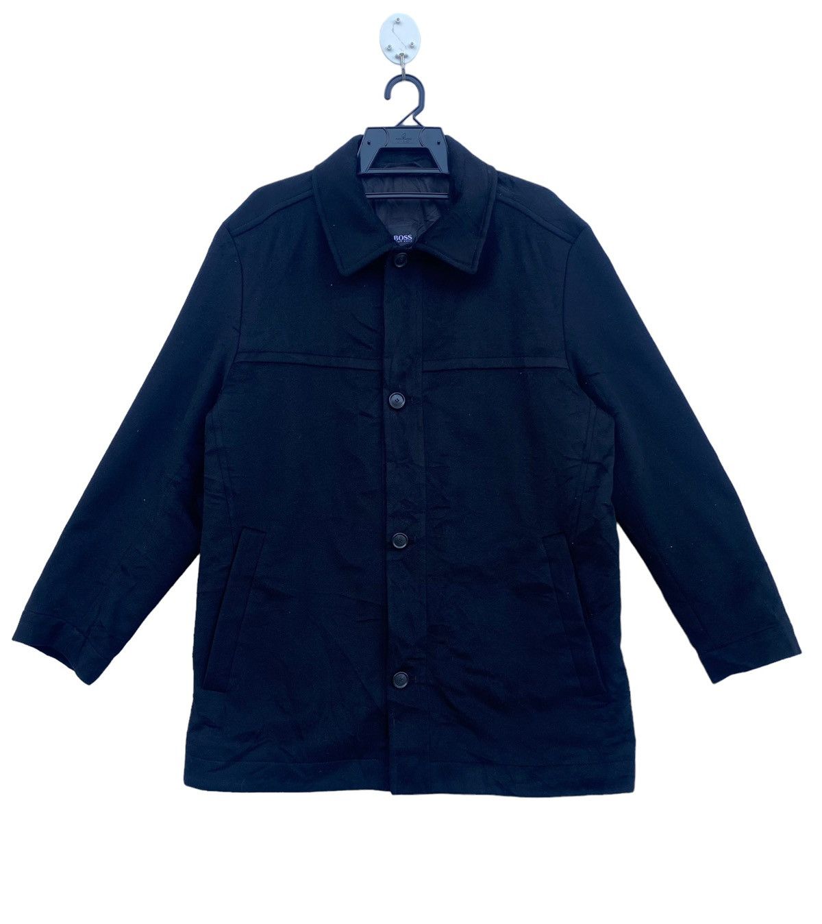 Hugo Boss Boss by Hugo Boss wool and cashmere elegance wear coat Size US L / EU 52-54 / 3 - 1 Thumbnail
