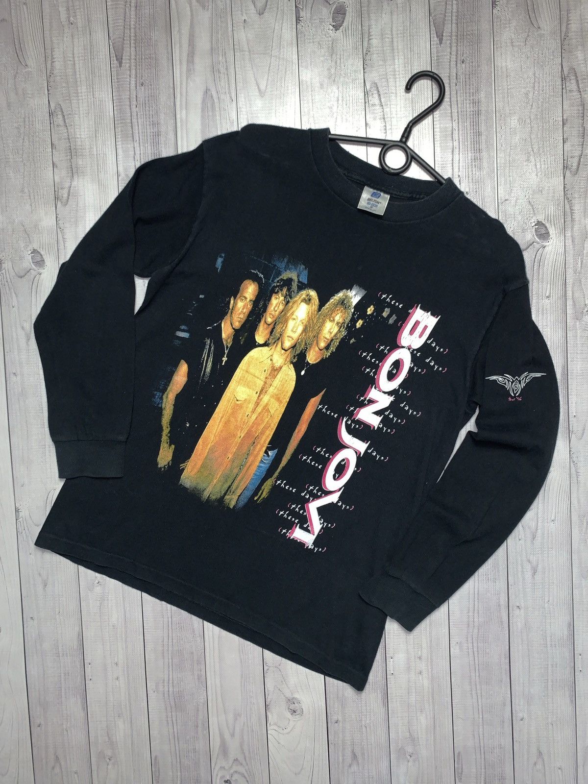 Bon Jovi × Vintage Vintage Bon Jovi tour 1996 tee long sleeve rare Band size S Size US S / EU 44-46 / 1 - 1 Thumbnail