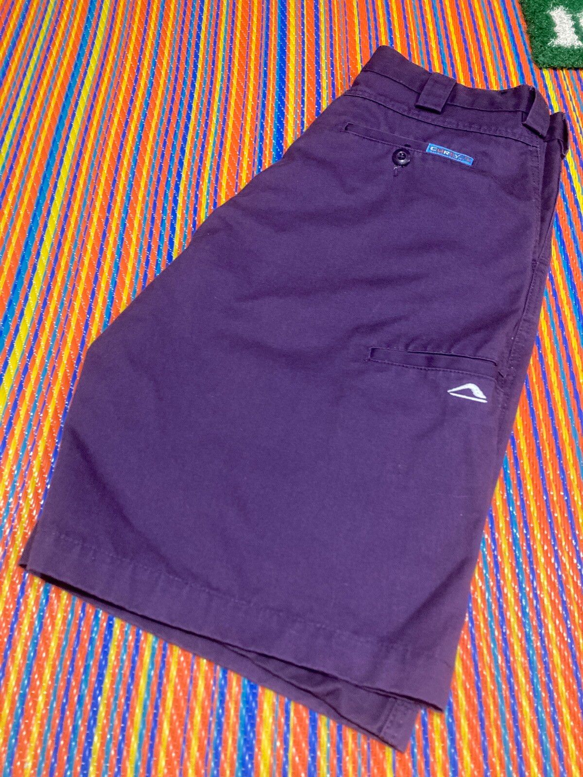 Vintage vintage 90’s y2k curly purple baggy work skate shorts Size US 38 / EU 54 - 1 Preview