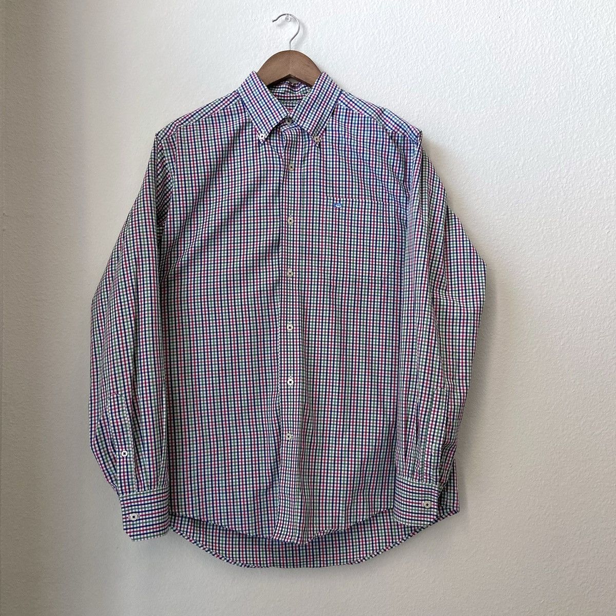 Southern Tide 🆕 Southern Tide Gingham Button Down - Navy, Green, Red Size US M / EU 48-50 / 2 - 1 Thumbnail