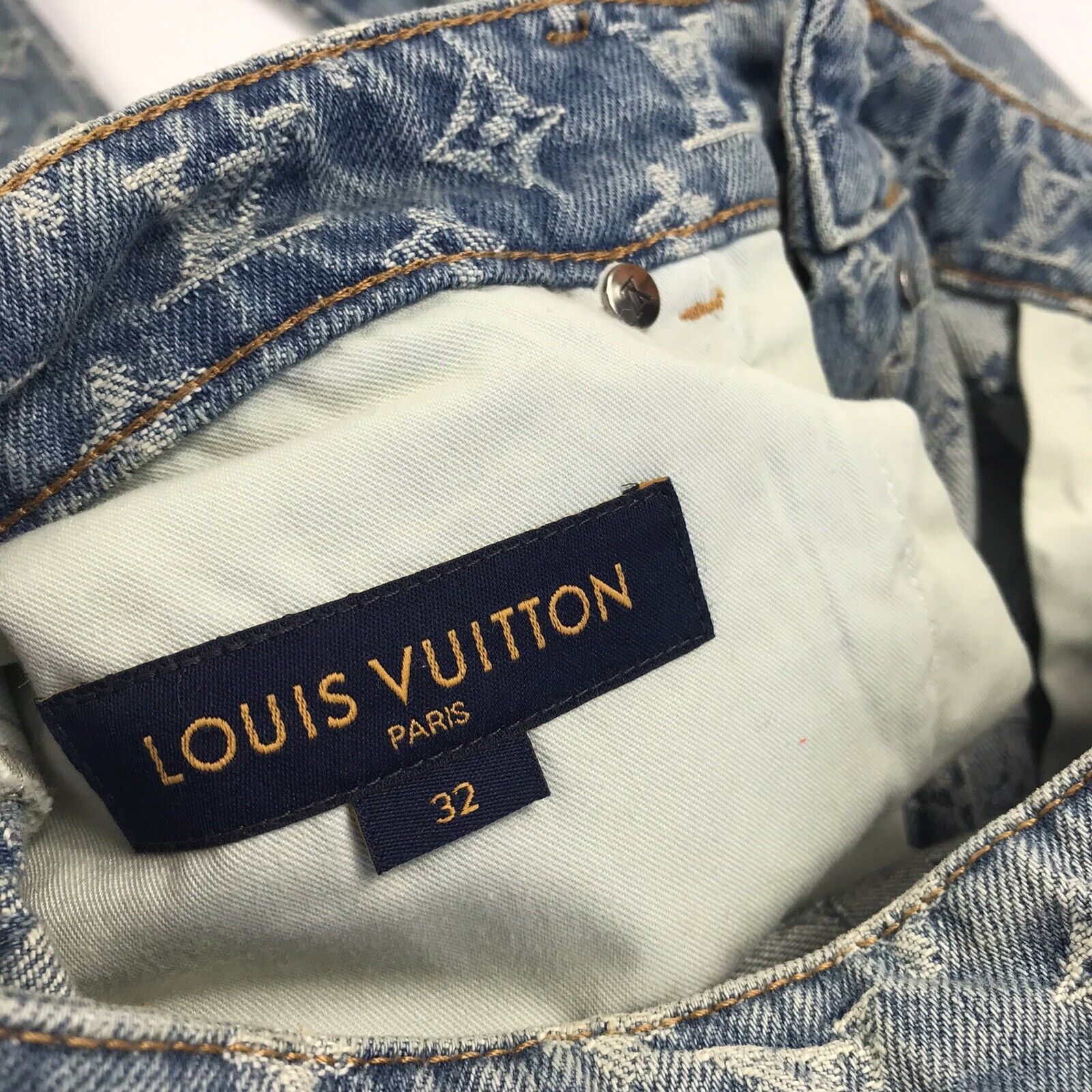 Louis Vuitton LOUIS VUITTON BAGGY TUFFETAGE DENIM INDIGO JEANS SIZE Size US 32 / EU 48 - 6 Thumbnail