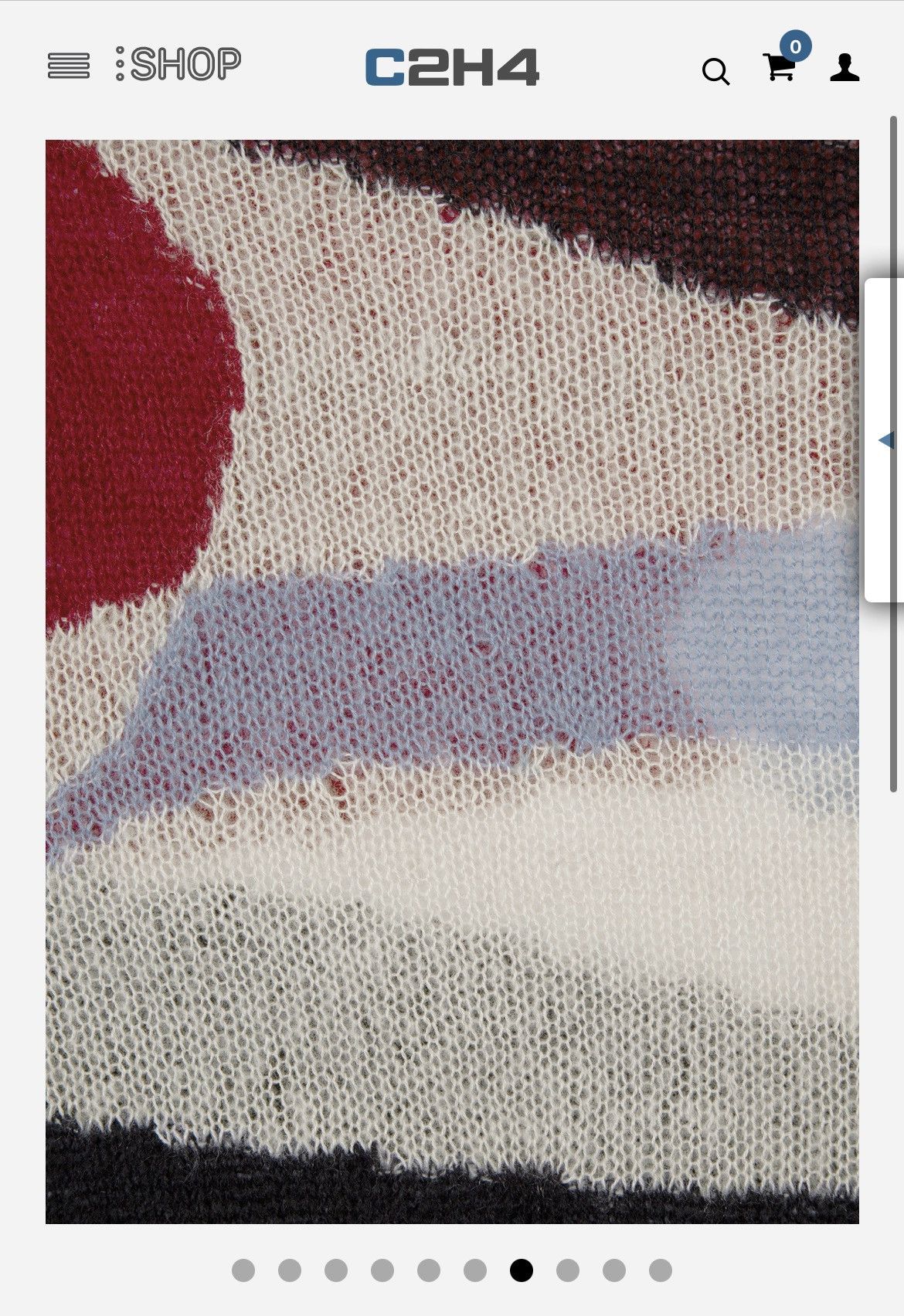 C2H4 LiGHTWEiGHT LOOSE GAUGE ELLiPSE PANELED MOHAiR SWEATER Size US L / EU 52-54 / 3 - 6 Thumbnail