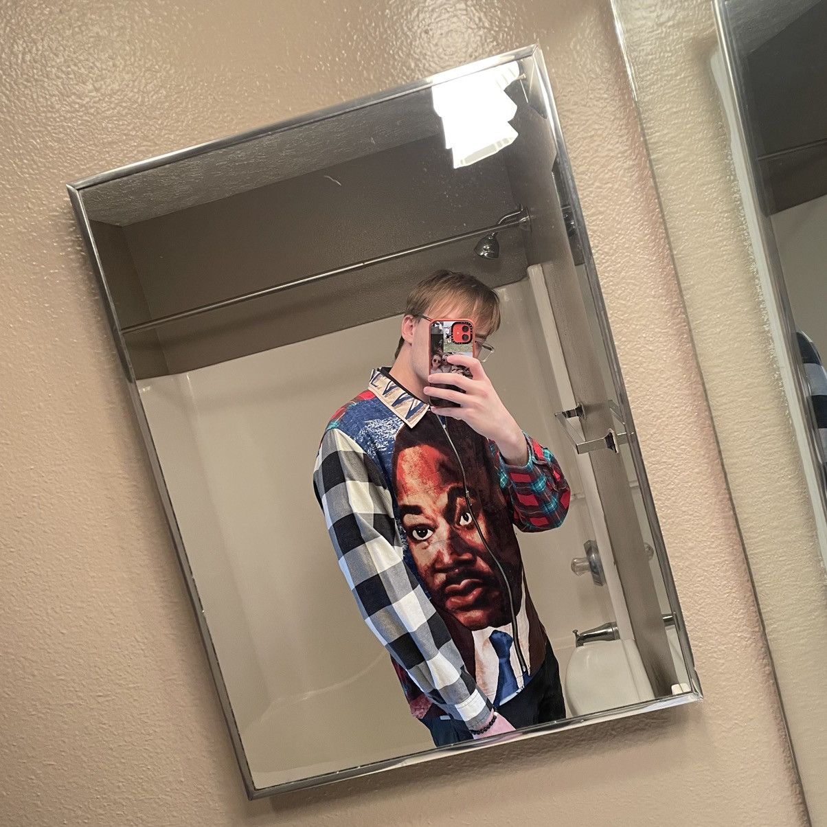 Supreme MLK ZiP UP FLANNEL SHiRT SPRiNG SUMMER 2018 PATCHWORK Size US M / EU 48-50 / 2 - 19 Thumbnail