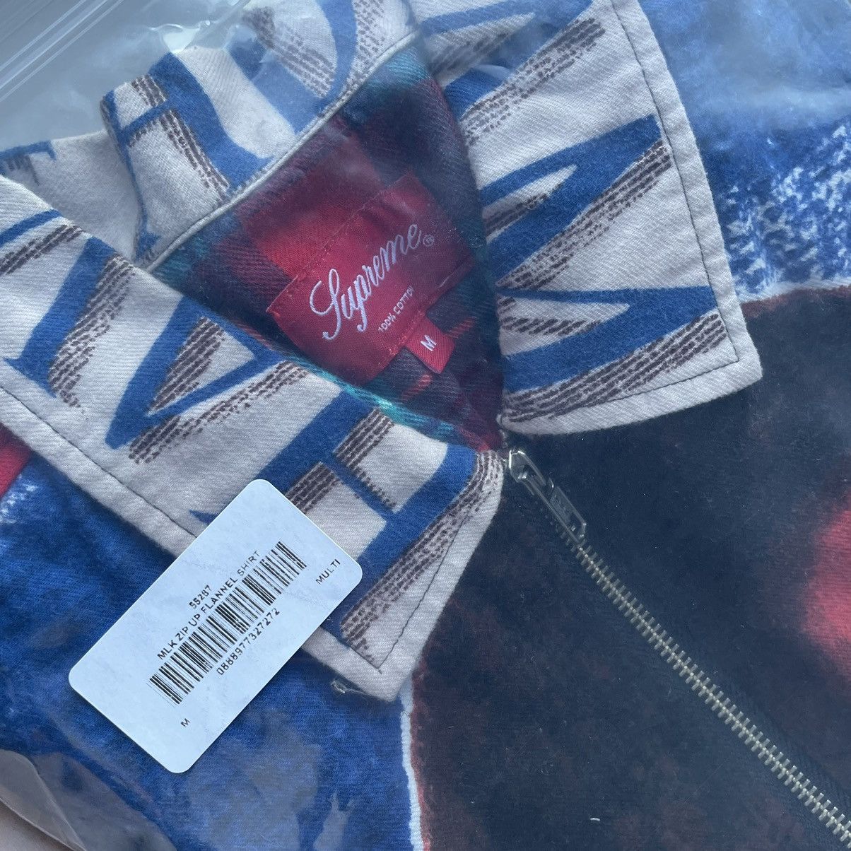 Supreme MLK ZiP UP FLANNEL SHiRT SPRiNG SUMMER 2018 PATCHWORK Size US M / EU 48-50 / 2 - 21 Thumbnail