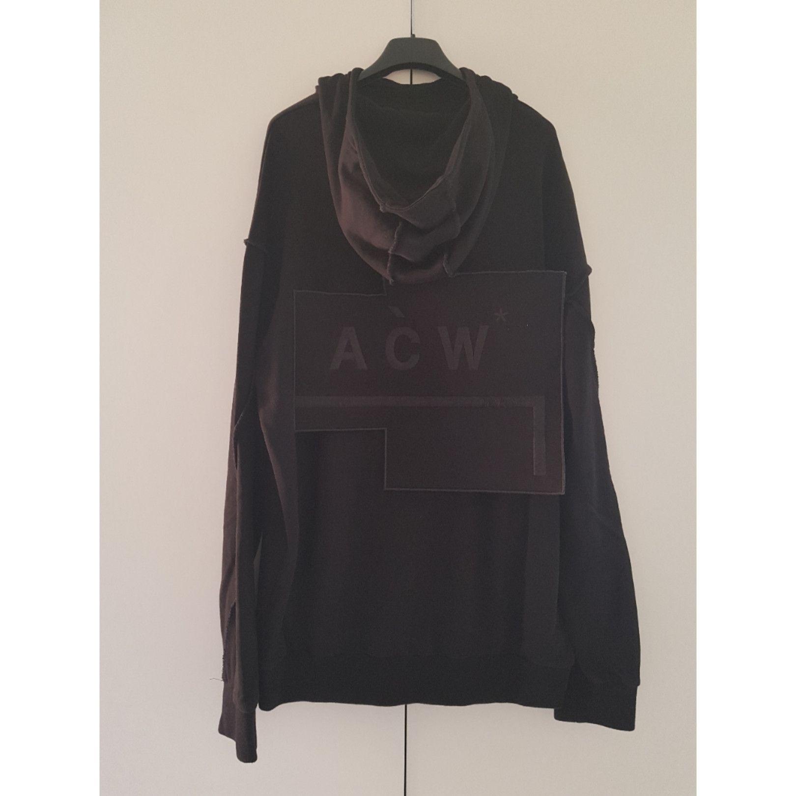 A-COLD-WALL* × Samuel Ross lightweight drop shoulder embroidered velcro patch hoodie Size US L / EU 52-54 / 3 - 7 Thumbnail