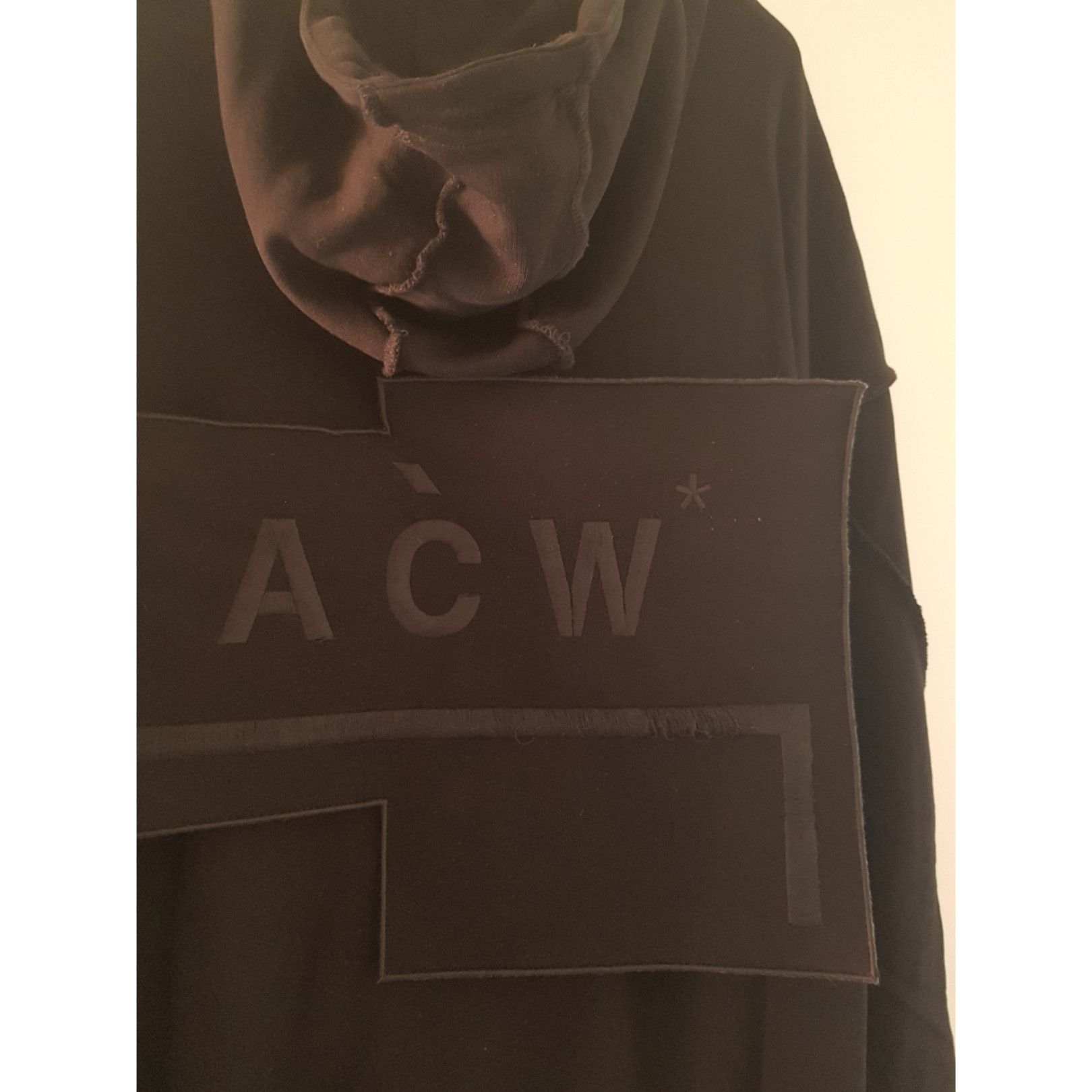 A-COLD-WALL* × Samuel Ross lightweight drop shoulder embroidered velcro patch hoodie Size US L / EU 52-54 / 3 - 9 Thumbnail