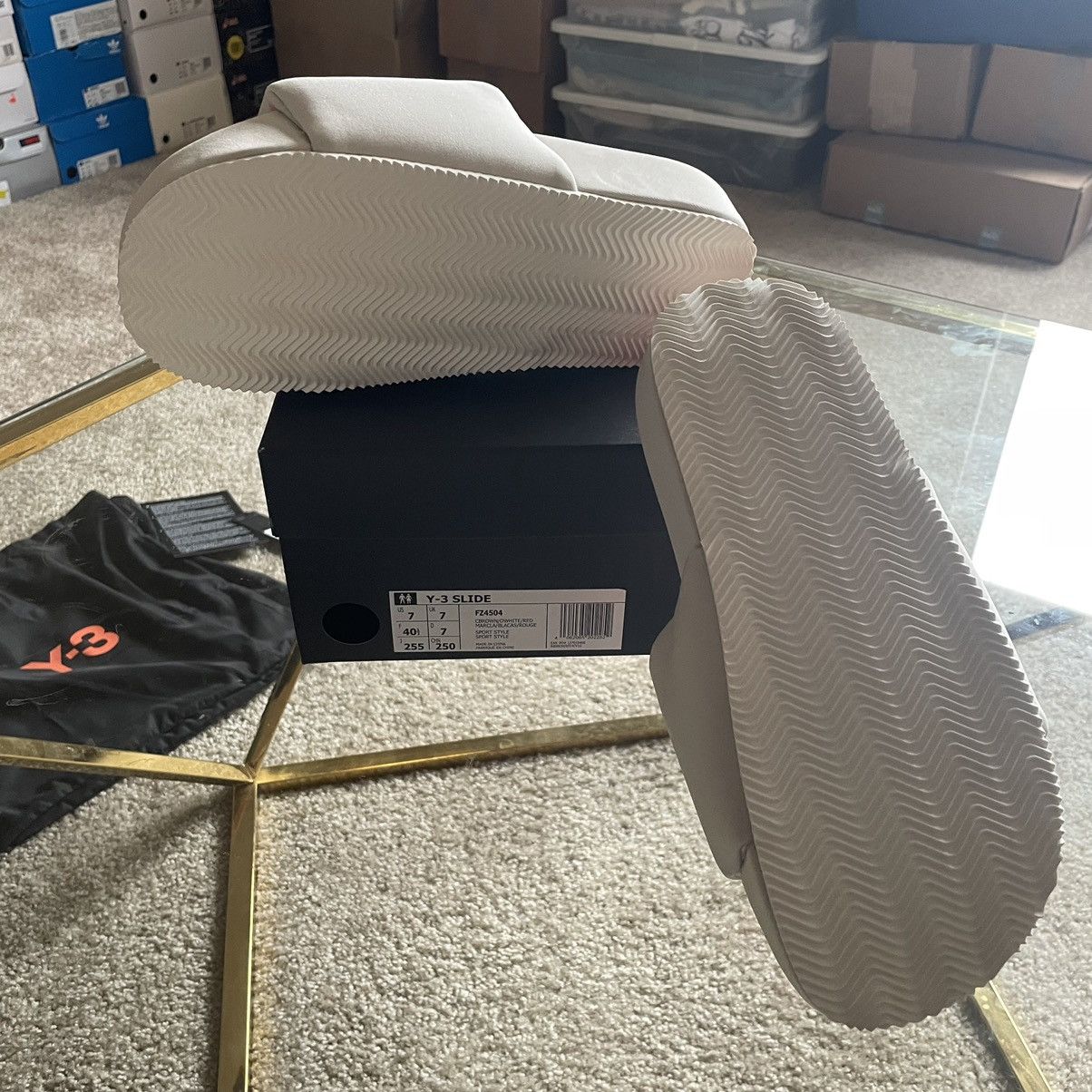Adidas × Y-3 × Yohji Yamamoto Y-3 bliss slide chunky minimalism FZ4504 Size US 9 / IT 39 - 2 Thumbnail