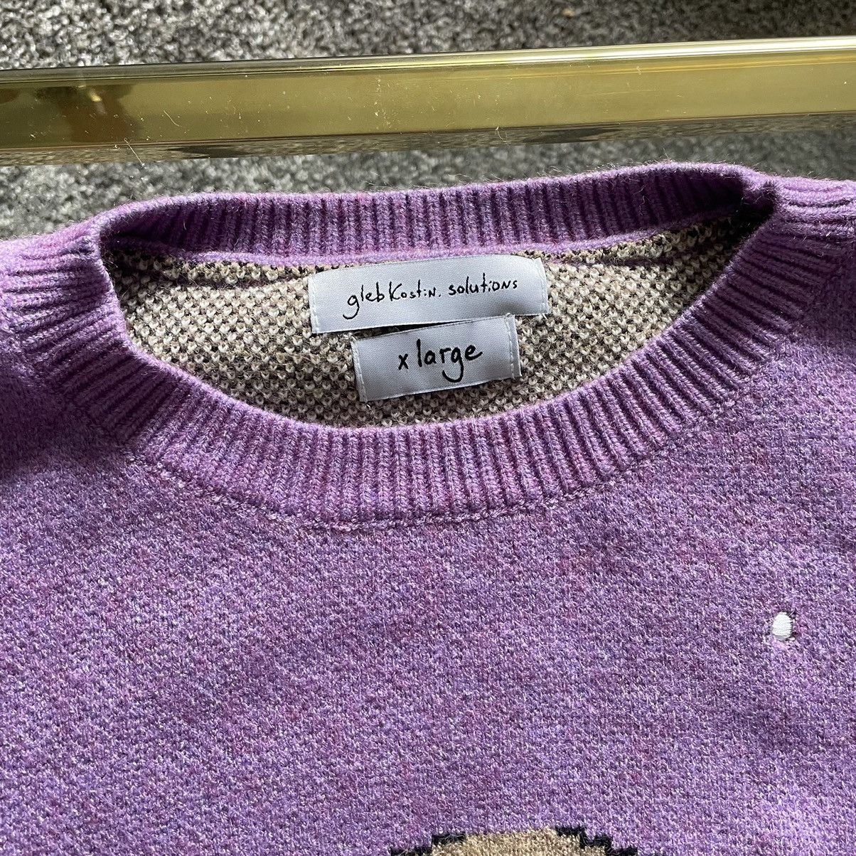 Gleb Kostin Solutions GLEB KOSTiN SOLUTiONS HEAVENS GATE KNiT CREWNECK SWEATER Size US XL / EU 56 / 4 - 8 Thumbnail