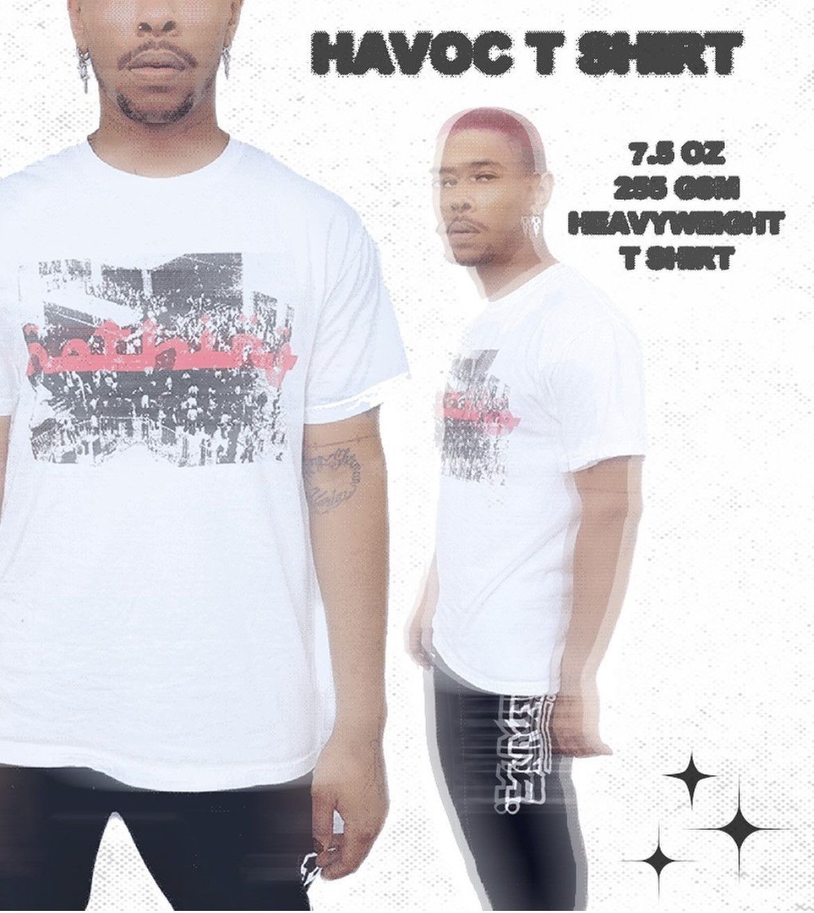 Nowhere NOTHiNG POSSE HAVOC TEE 734 ANN ARBOR MiCHiGAN Size US L / EU 52-54 / 3 - 1 Thumbnail