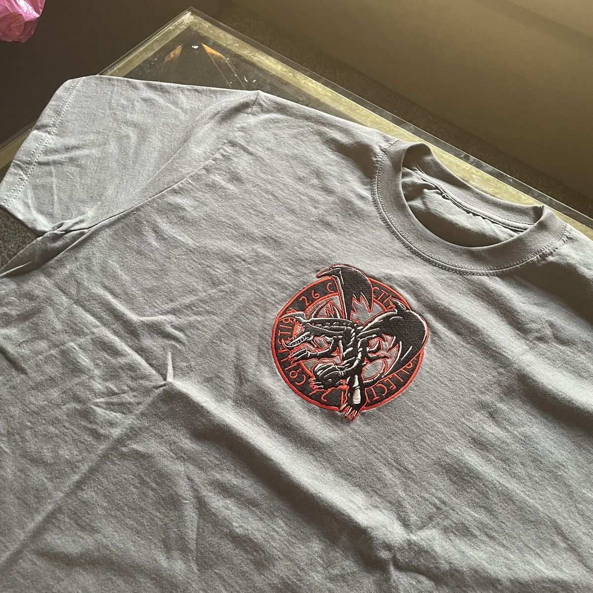 Vintage COLLECTiON 26 GLASGOW Yu-Gi-Oh! RED EYES BLACK DRAGON TEE Size US L / EU 52-54 / 3 - 3 Thumbnail