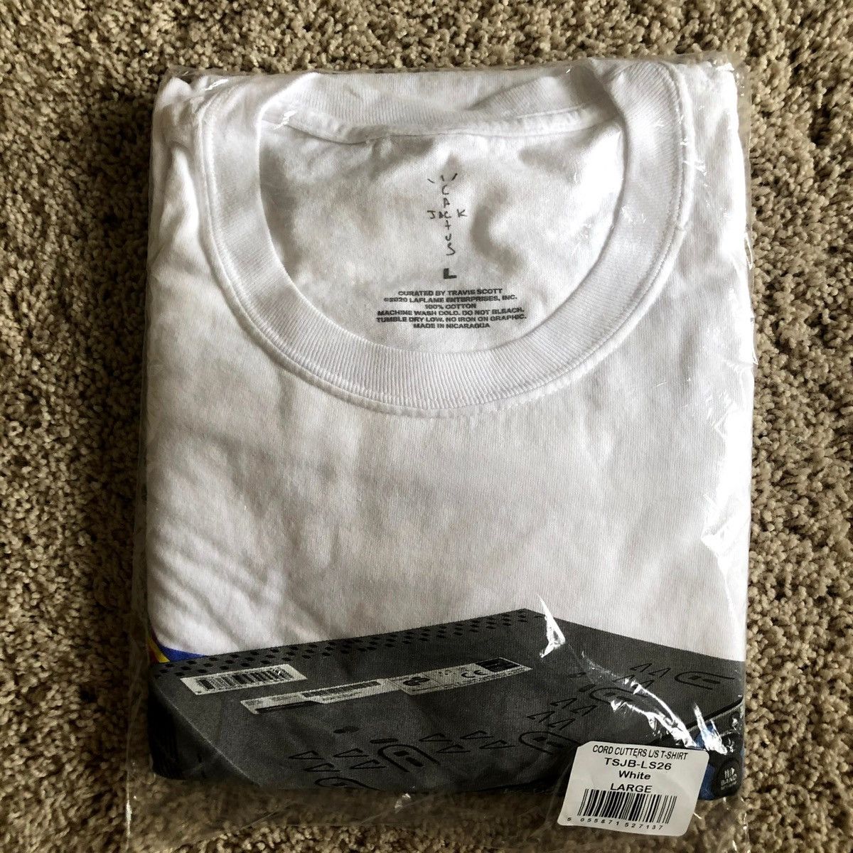 Travis Scott JACKBOYS CORD CUTTERS L/S TEE CACTUS JACK Size US L / EU 52-54 / 3 - 3 Thumbnail