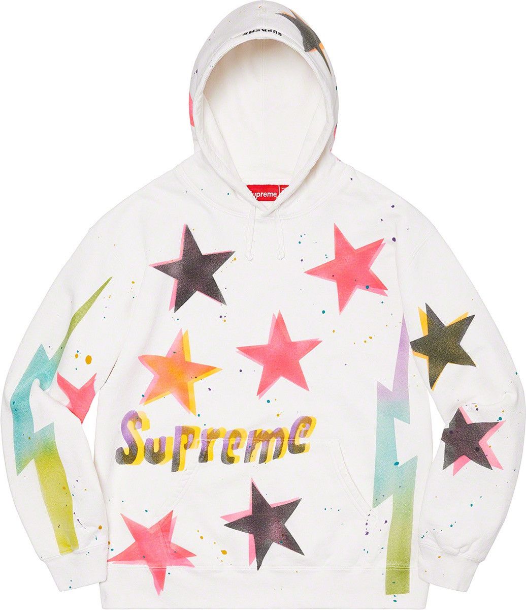 Supreme FW20 Gonz Stars hooded sweatshirt mark gonzales spray paint |  Grailed