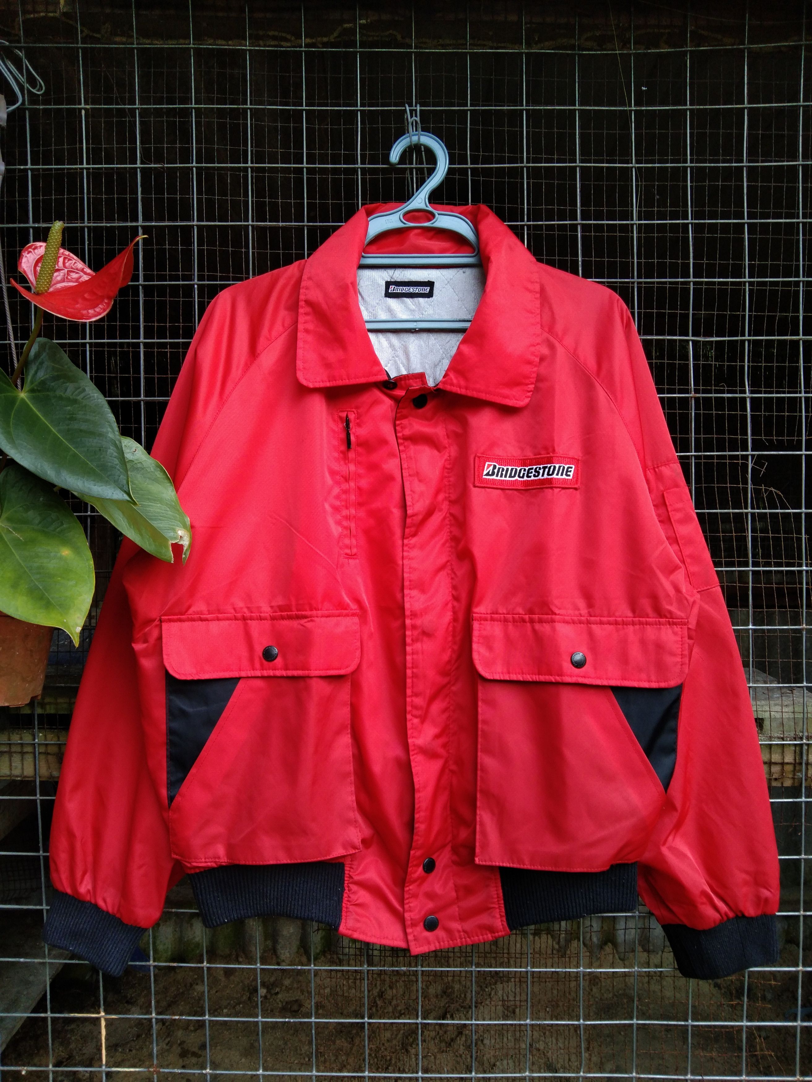 Vintage BRIDGESTONE JAPAN MEN'S LIGHT JACKET Size US L / EU 52-54 / 3 - 1 Thumbnail