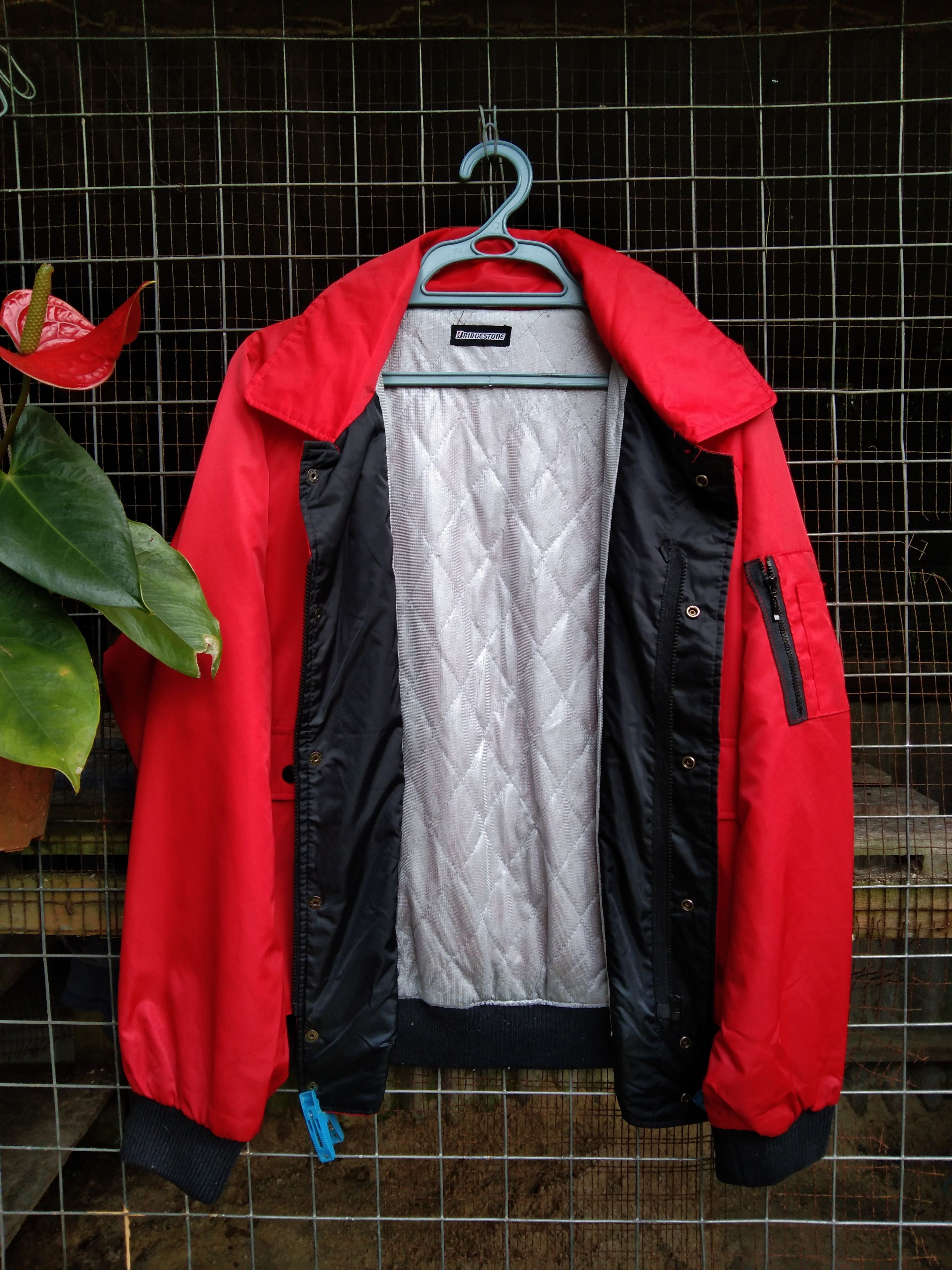 Vintage BRIDGESTONE JAPAN MEN'S LIGHT JACKET Size US L / EU 52-54 / 3 - 2 Thumbnail