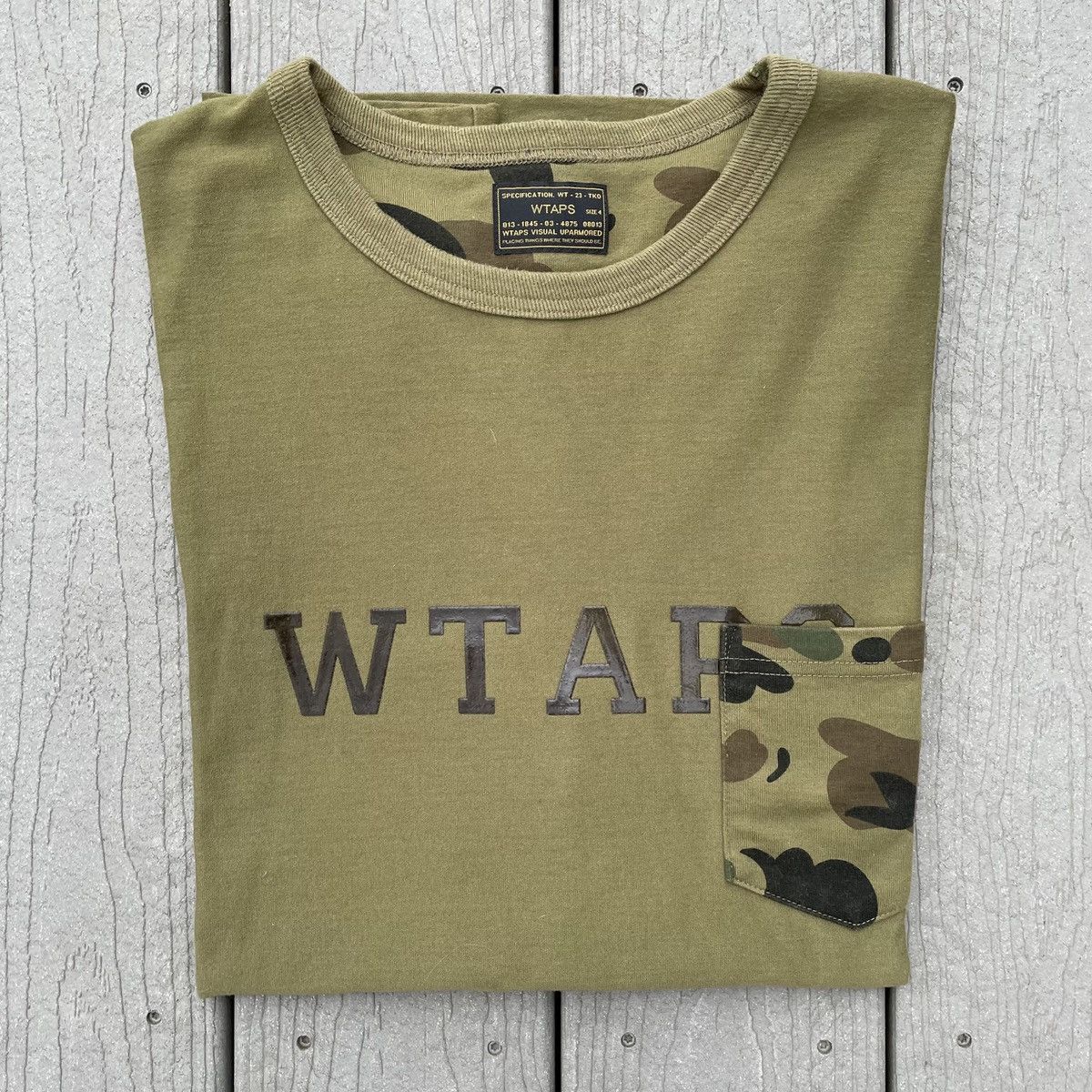 Bape × Wtaps WTAPS vs A BATHiNG APE double-sided heavyweight tee 1st camo Size US XL / EU 56 / 4 - 17 Thumbnail