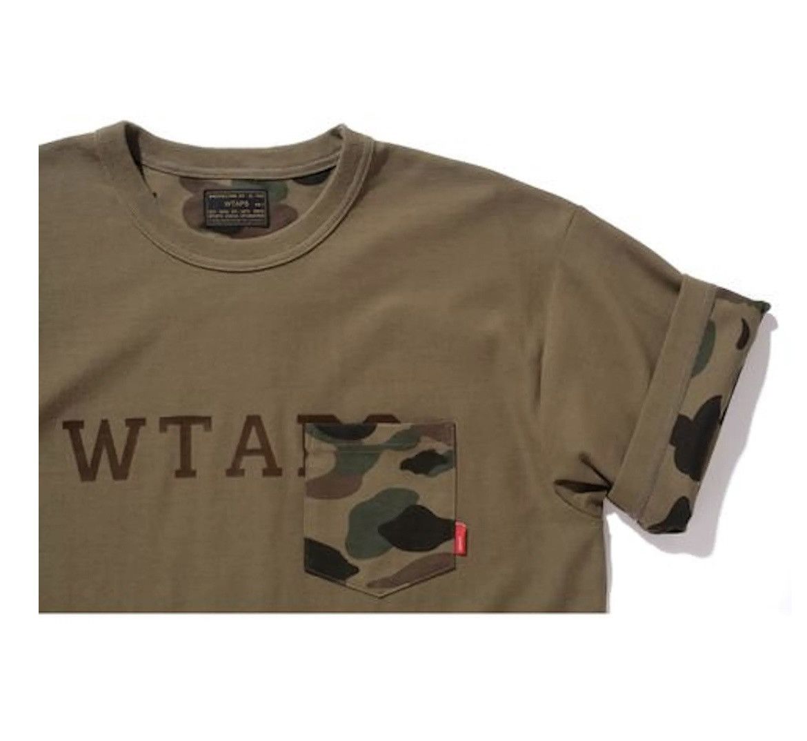 Bape × Wtaps WTAPS vs A BATHiNG APE double-sided heavyweight tee  