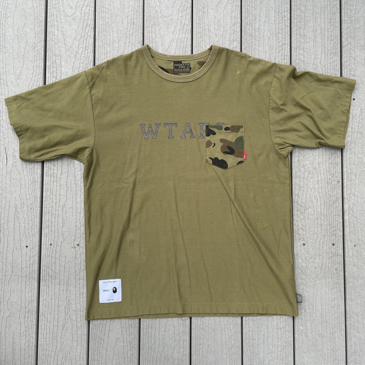 Bape × Wtaps WTAPS vs A BATHiNG APE double-sided heavyweight tee 1st camo Size US XL / EU 56 / 4 - 2 Thumbnail