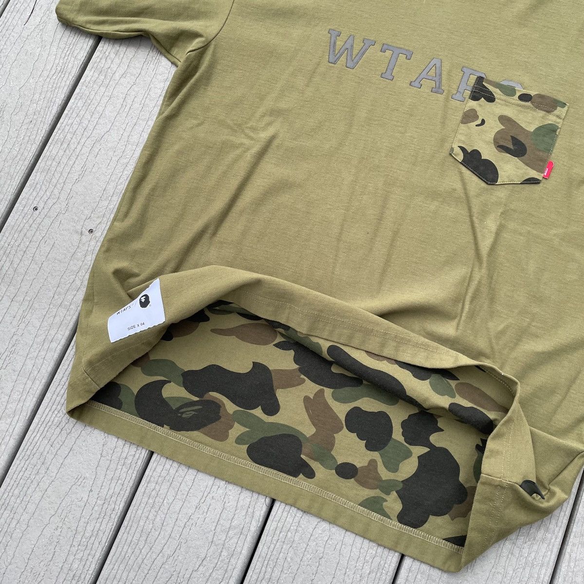 Bape × Wtaps WTAPS vs A BATHiNG APE double-sided heavyweight tee 1st camo Size US XL / EU 56 / 4 - 11 Thumbnail