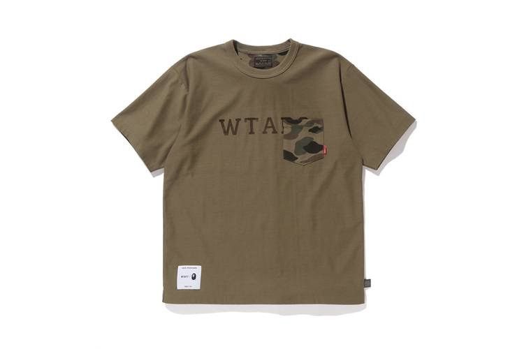 Bape × Wtaps WTAPS vs A BATHiNG APE double-sided heavyweight tee  