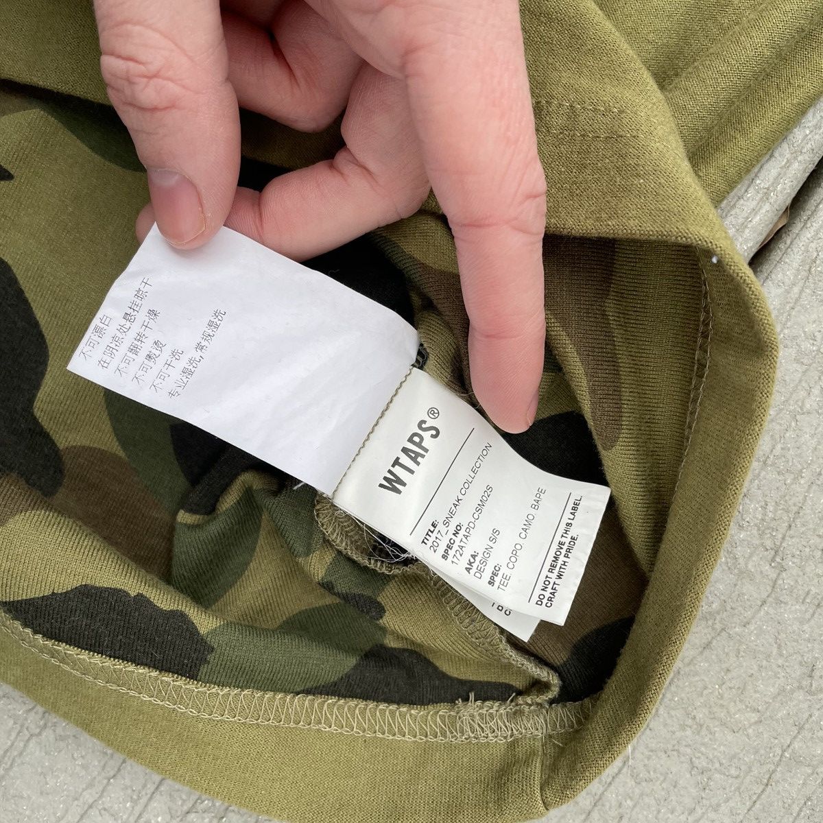 Bape × Wtaps WTAPS vs A BATHiNG APE double-sided heavyweight tee 1st camo Size US XL / EU 56 / 4 - 16 Thumbnail