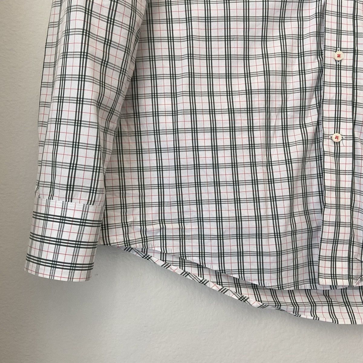 Southern Tide 🆕 Southern Tide Button Down - White w/ Green & Orange Plaid Size US L / EU 52-54 / 3 - 6 Thumbnail