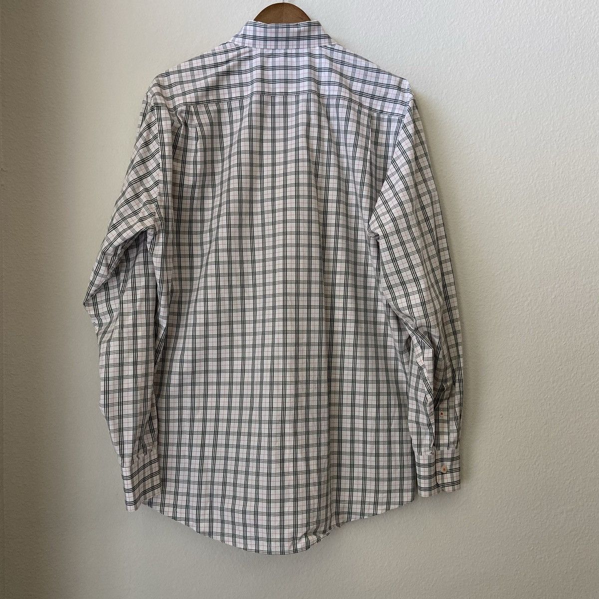 Southern Tide 🆕 Southern Tide Button Down - White w/ Green & Orange Plaid Size US L / EU 52-54 / 3 - 2 Thumbnail