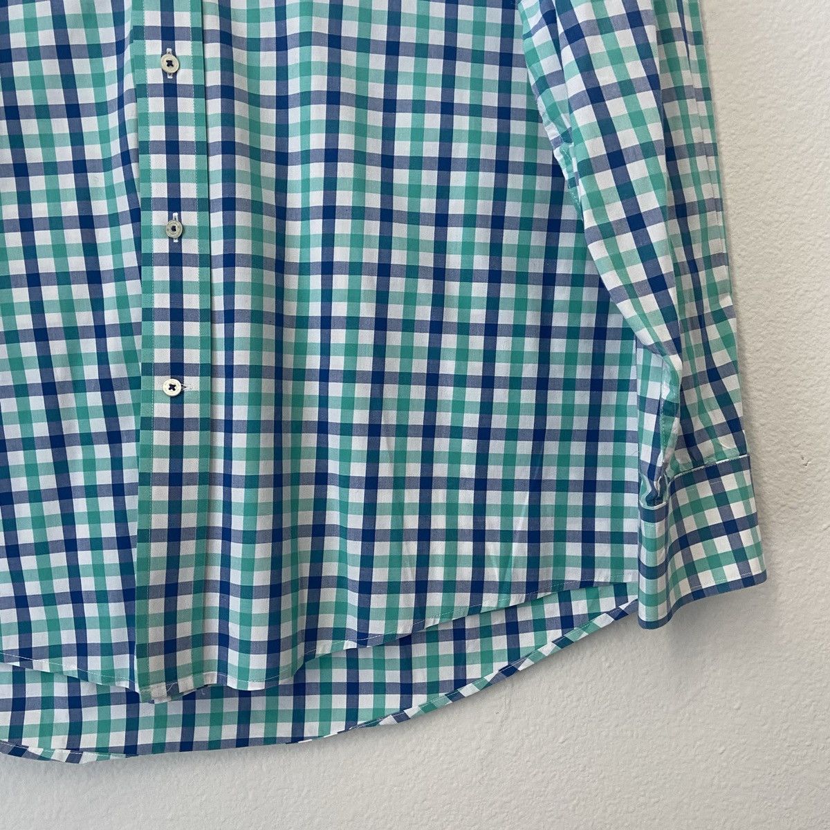 Southern Tide 🆕 Southern Tide Gingham Button Down Shirt -White,Blue,Green Size US L / EU 52-54 / 3 - 9 Thumbnail